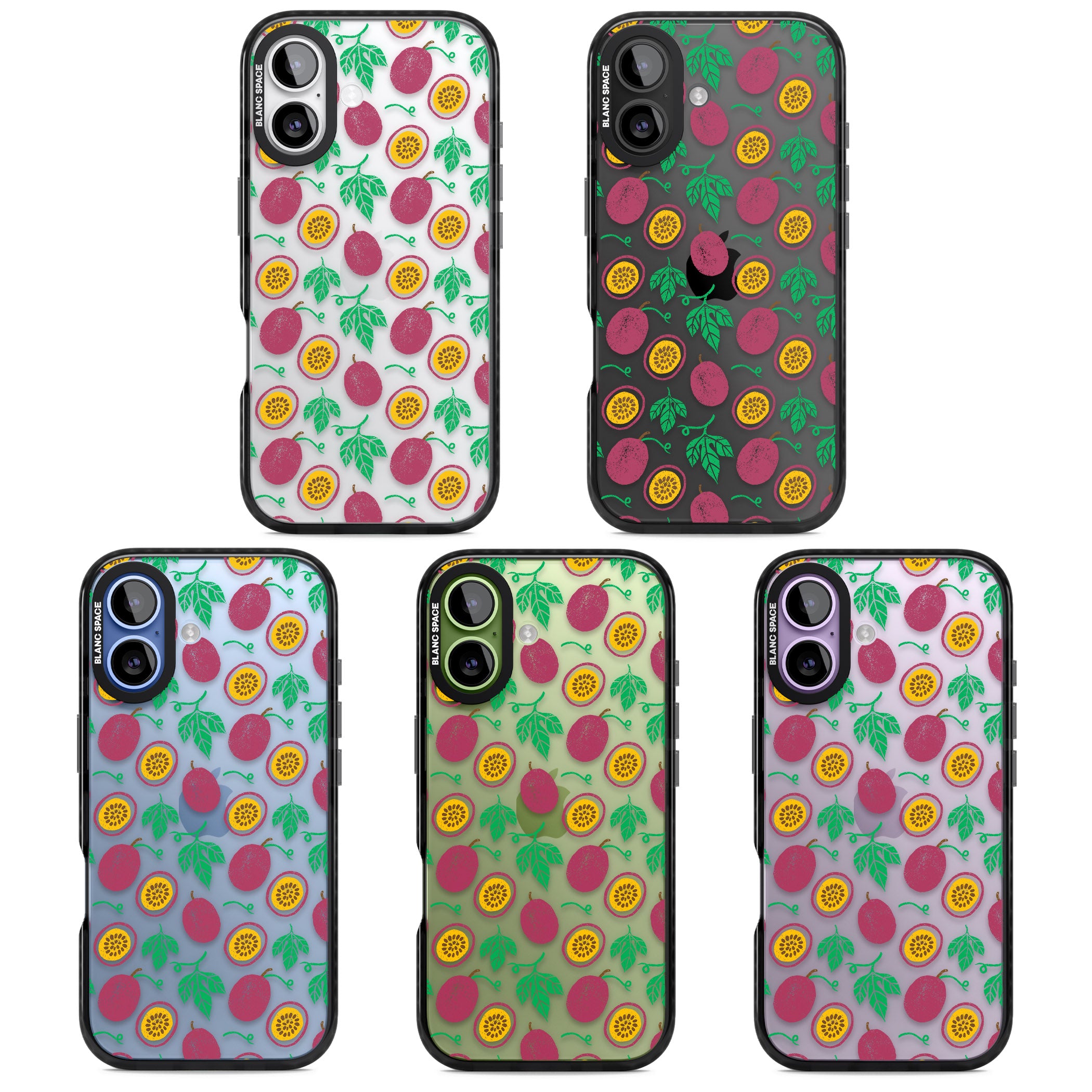 Passion Fruit Paradise iPhone 17 Impact Black Phone Case APT Impact Protection