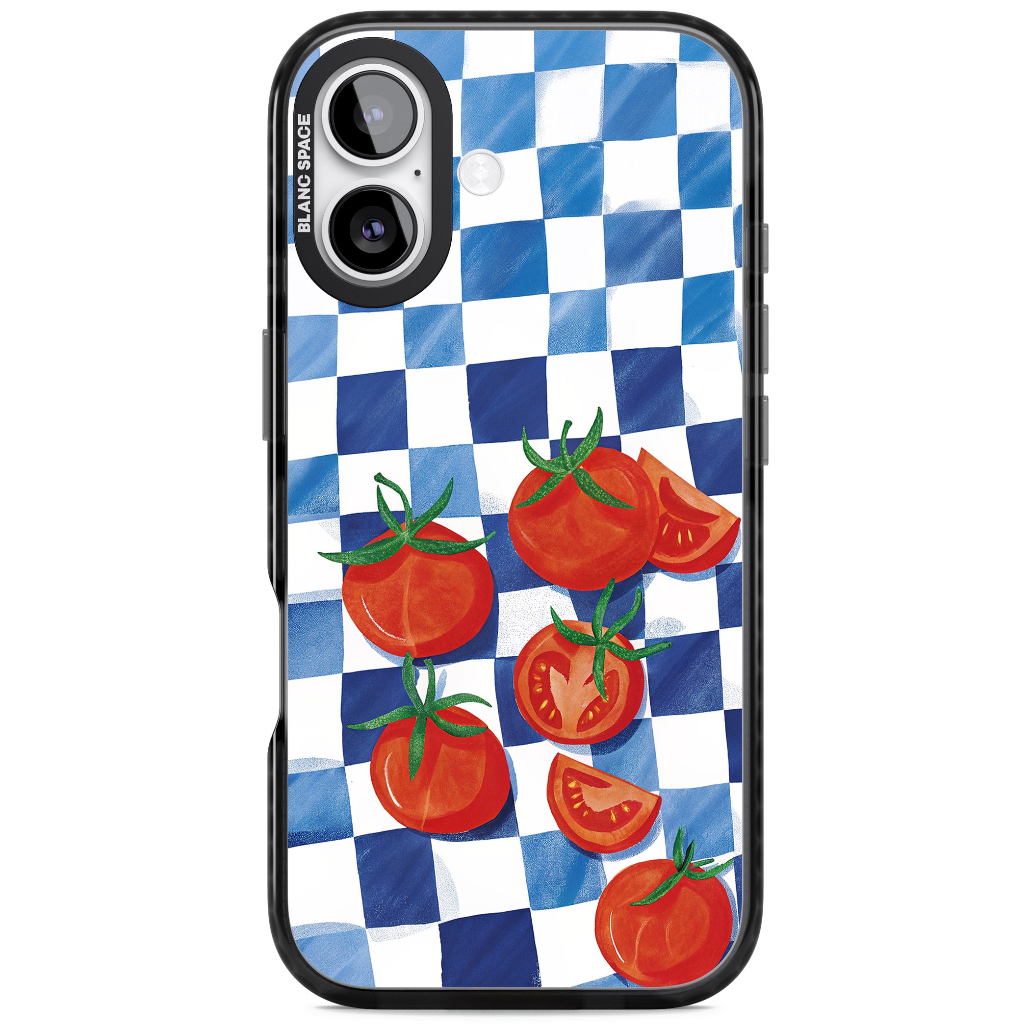 Blue Picnic Blanket & Tomatoes iPhone 17 Impact Black Phone Case