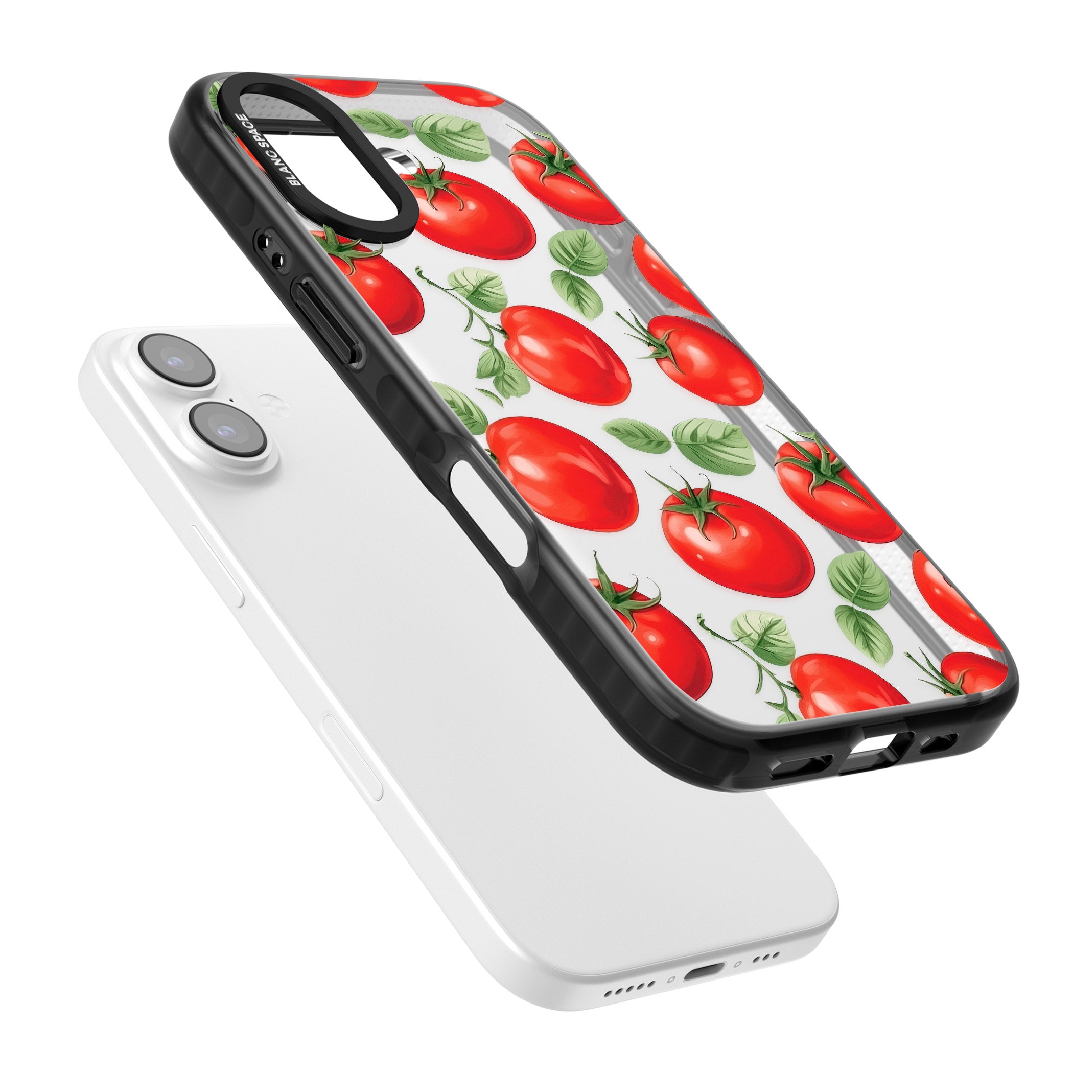 Tomato Pattern iPhone 17 Impact Black Phone Case Colours