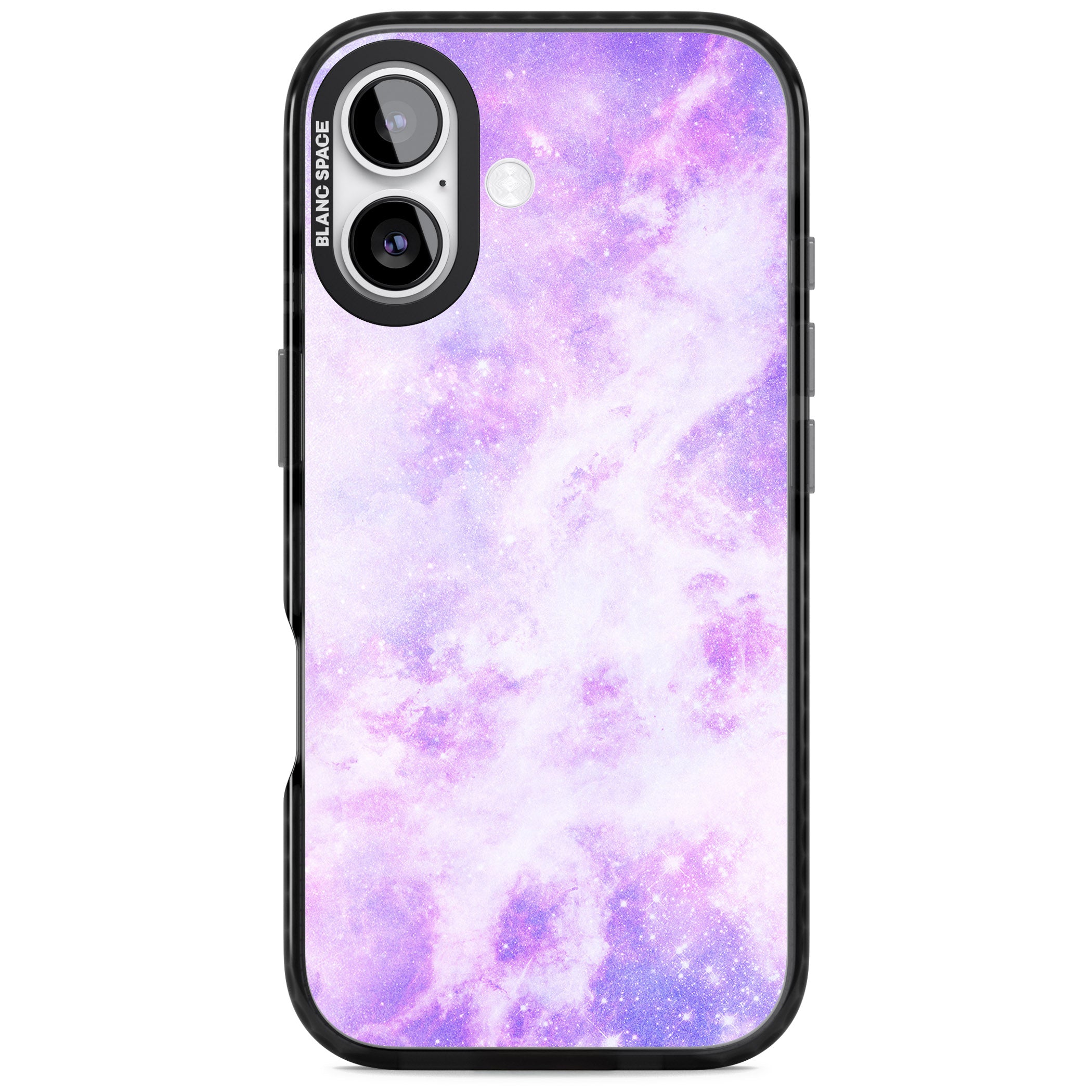 Purple Galaxy Vibes iPhone 17 Impact Black Phone Case