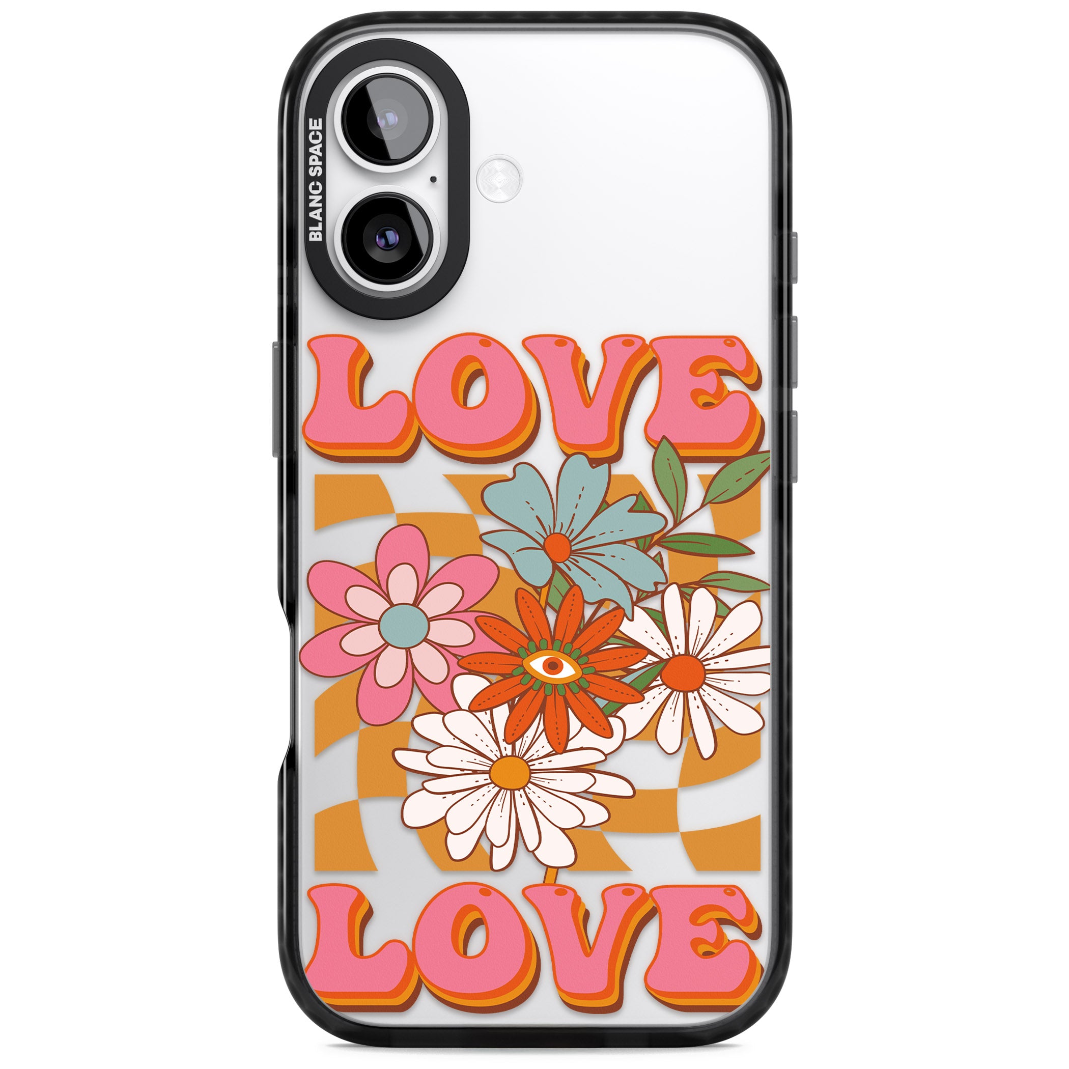 Love Bloom iPhone 17 Impact Black Phone Case