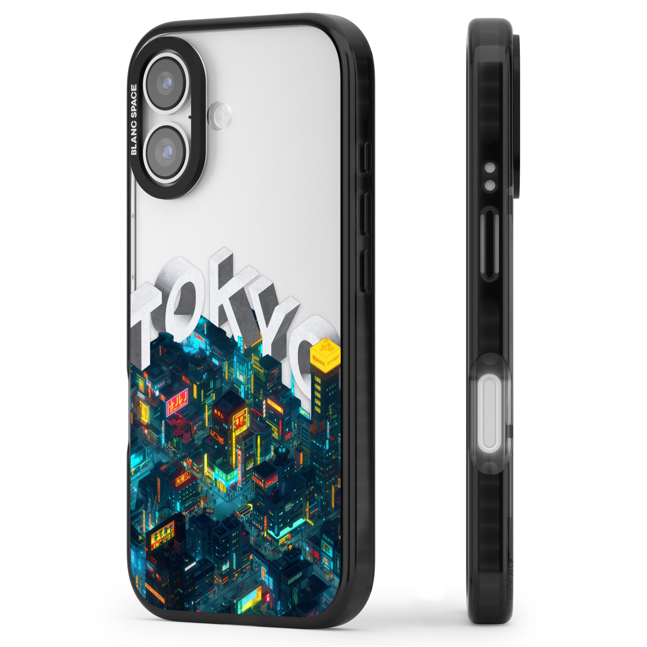 Tokyo iPhone 17 Impact Black Phone Case Side Profile