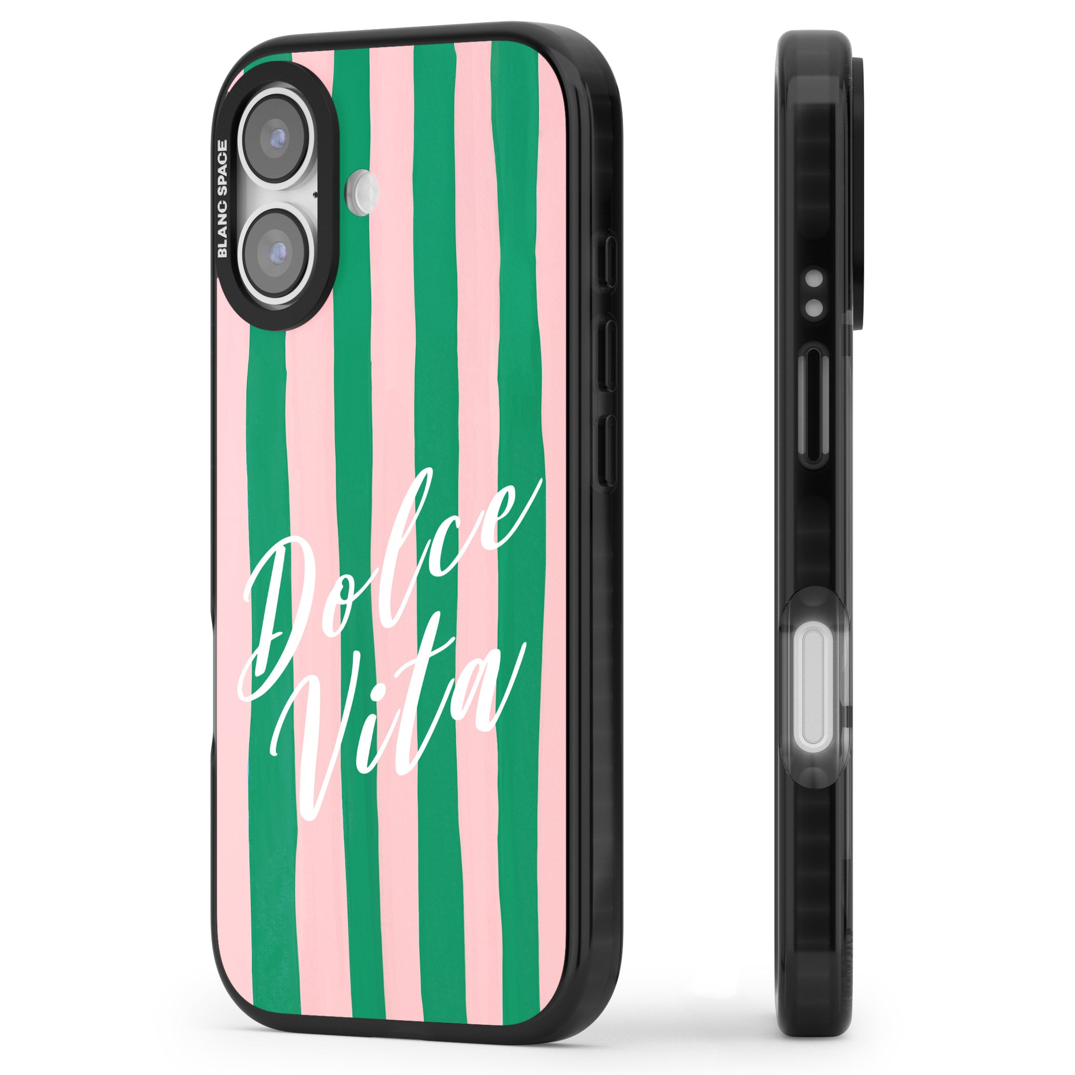 Dolce Vita iPhone 17 Impact Black Phone Case Side Profile