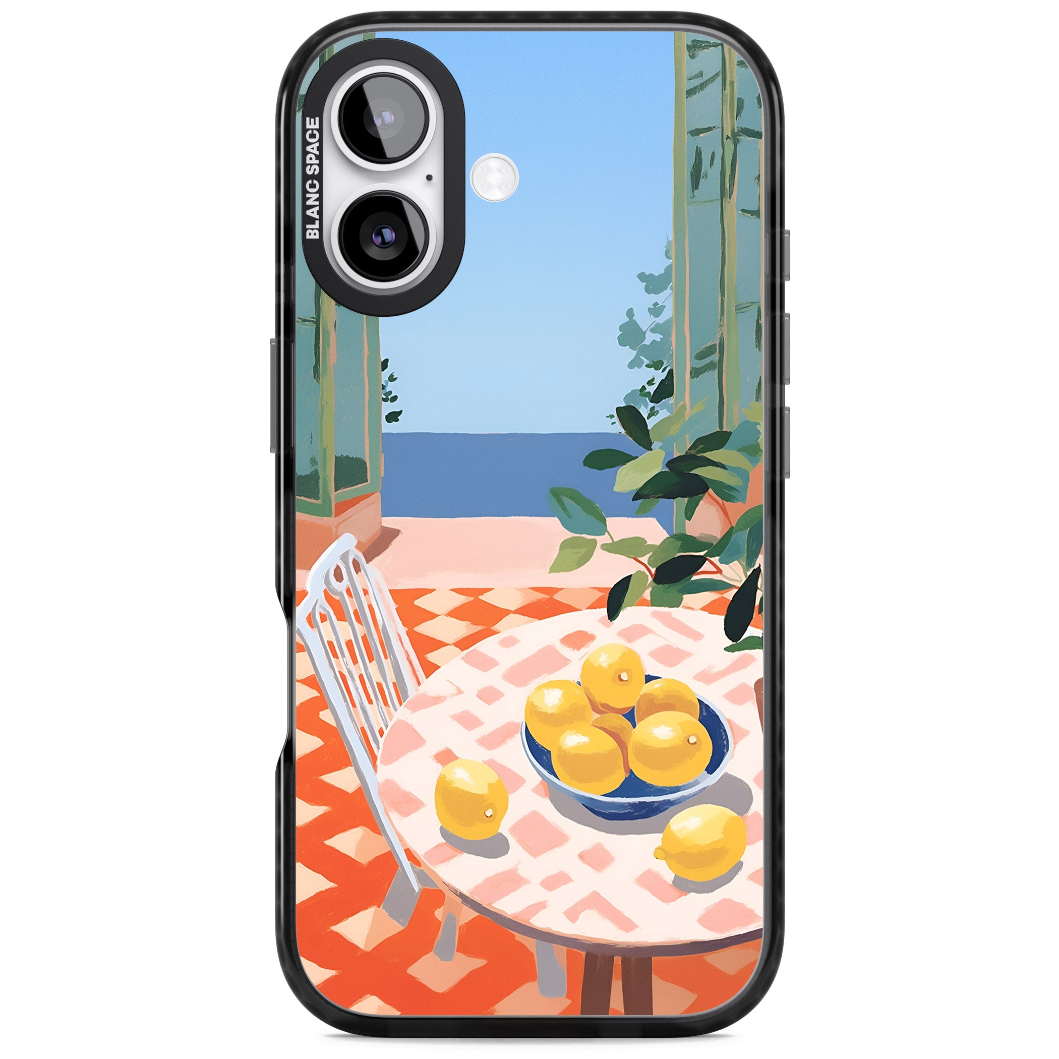 Seaside Lemons iPhone 17 Impact Black Phone Case