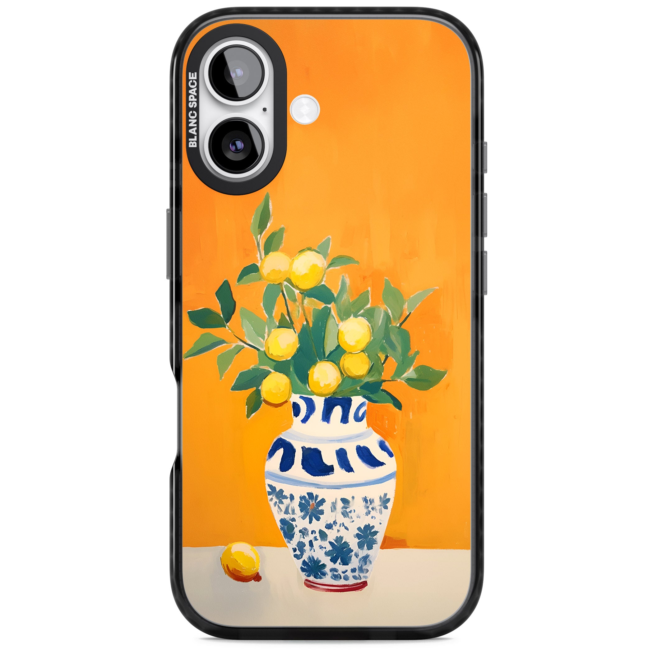 Lemon Vase iPhone 17 Impact Black Phone Case