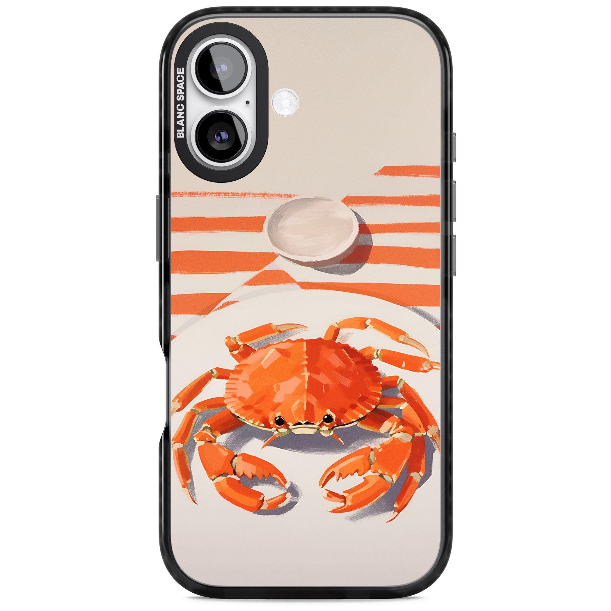Beach Crab iPhone 17 Impact Black Phone Case