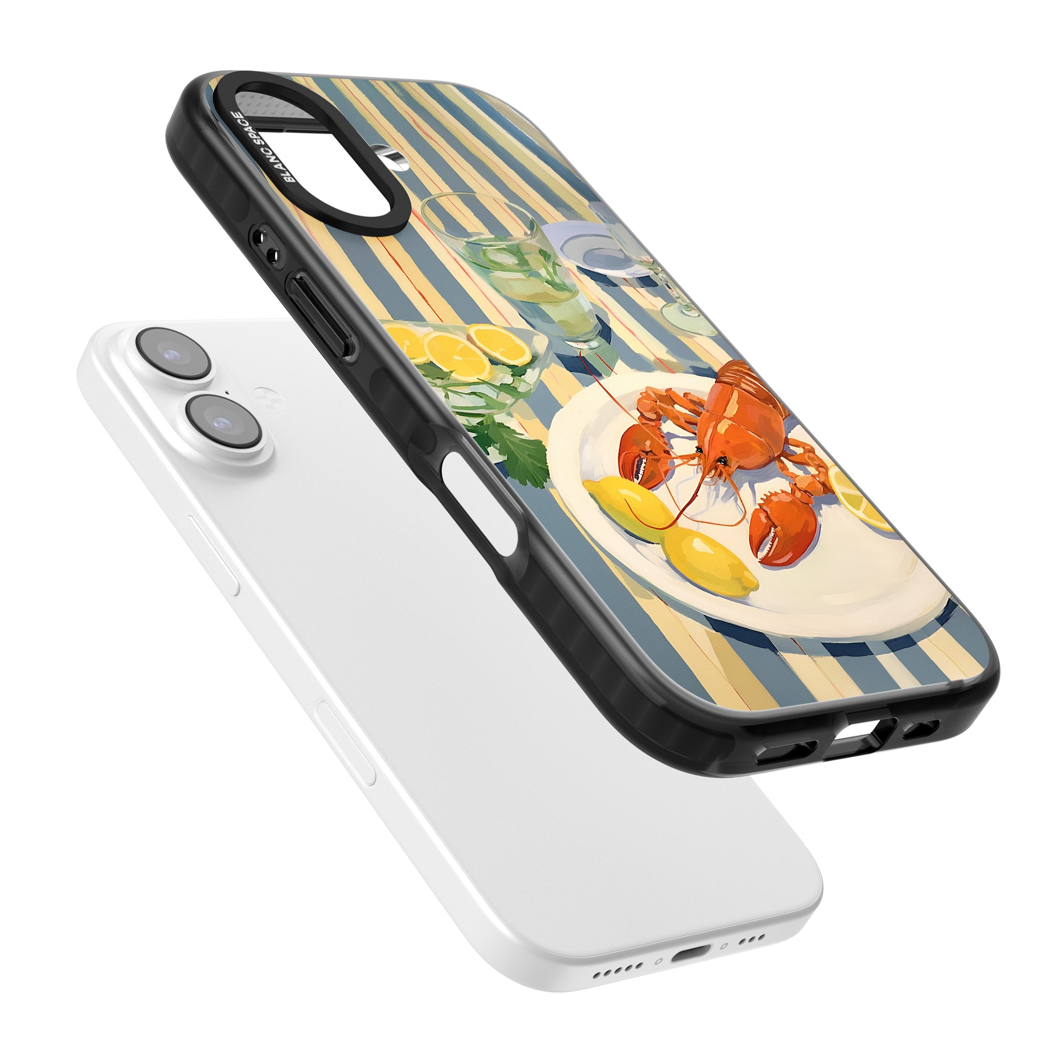 Lobster & Lemons iPhone 17 Impact Black Phone Case Colours