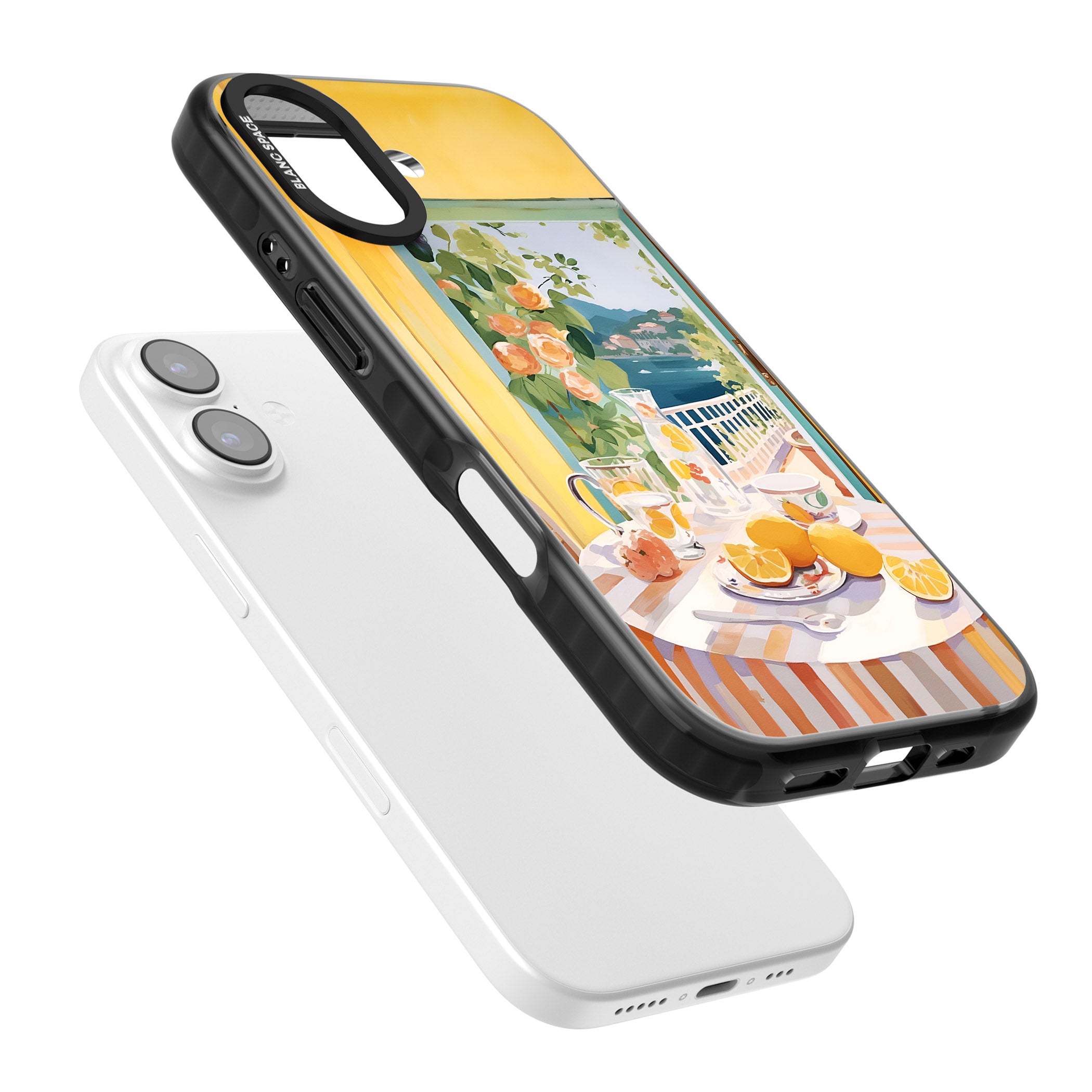 Amalfi Breakfast Balcony iPhone 17 Impact Black Phone Case Colours
