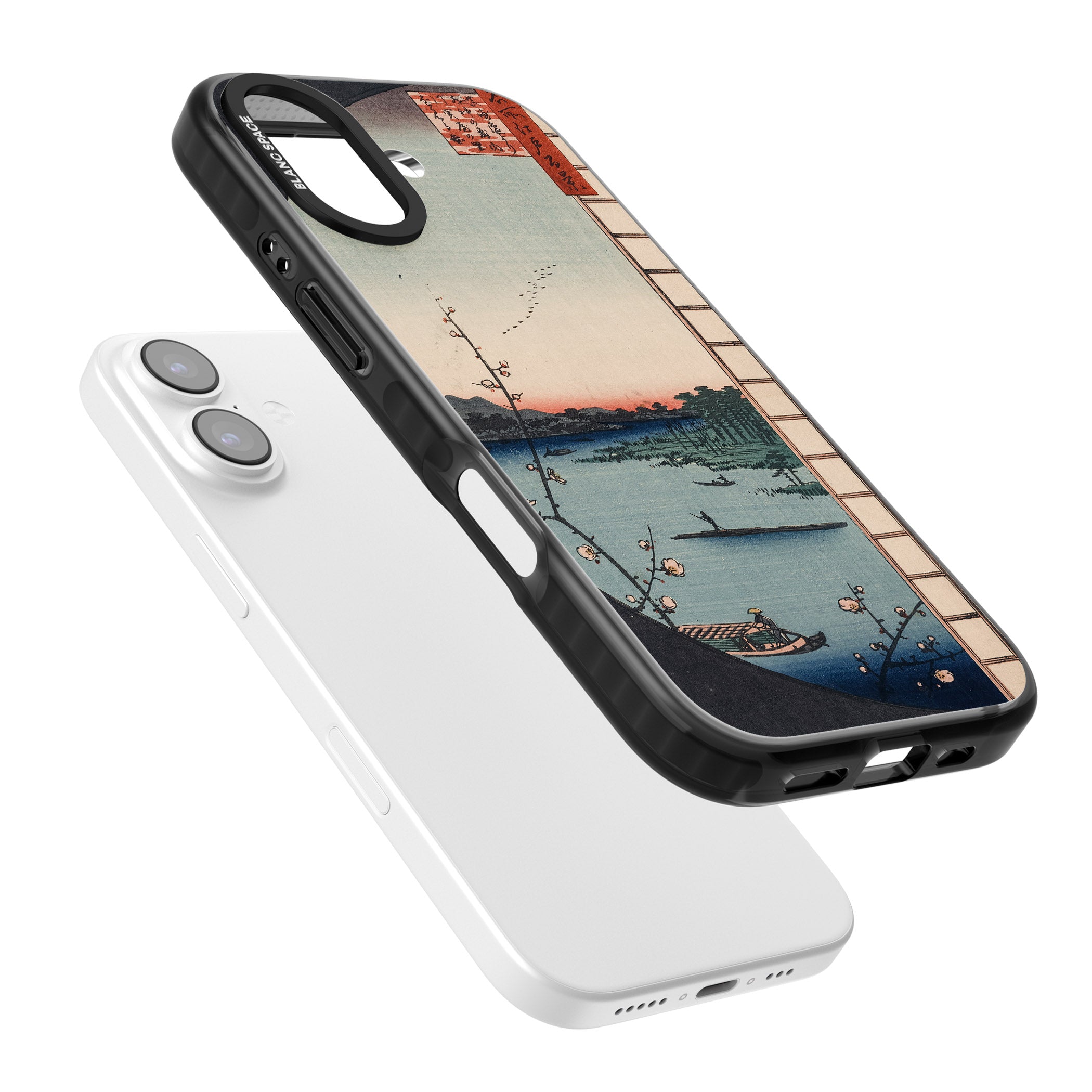 Vintage Japanese Illustrations Lake At Sunset iPhone 17 Impact Black Phone Case Colours