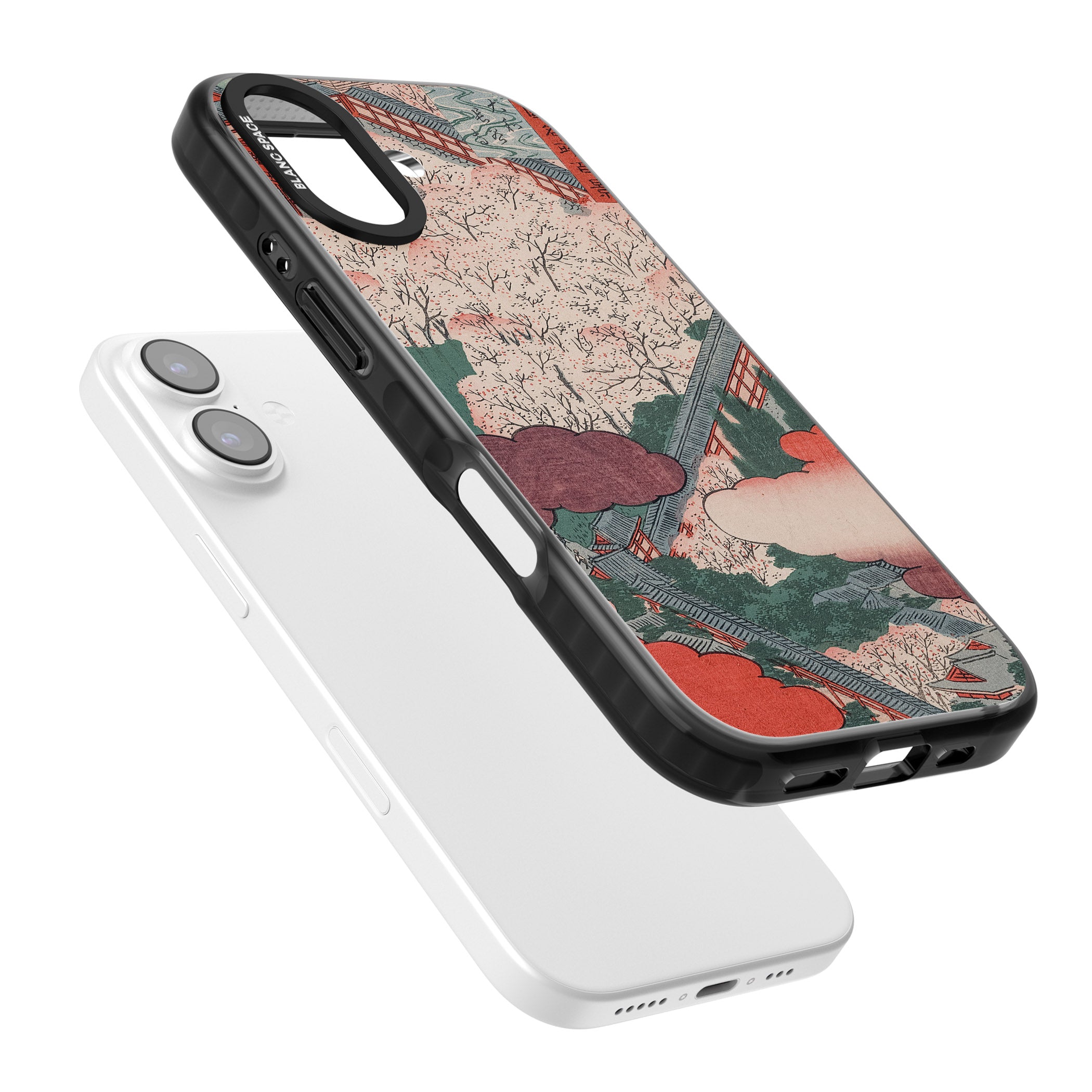 Vintage Japanese Illustrations Japanese City iPhone 17 Impact Black Phone Case Colours
