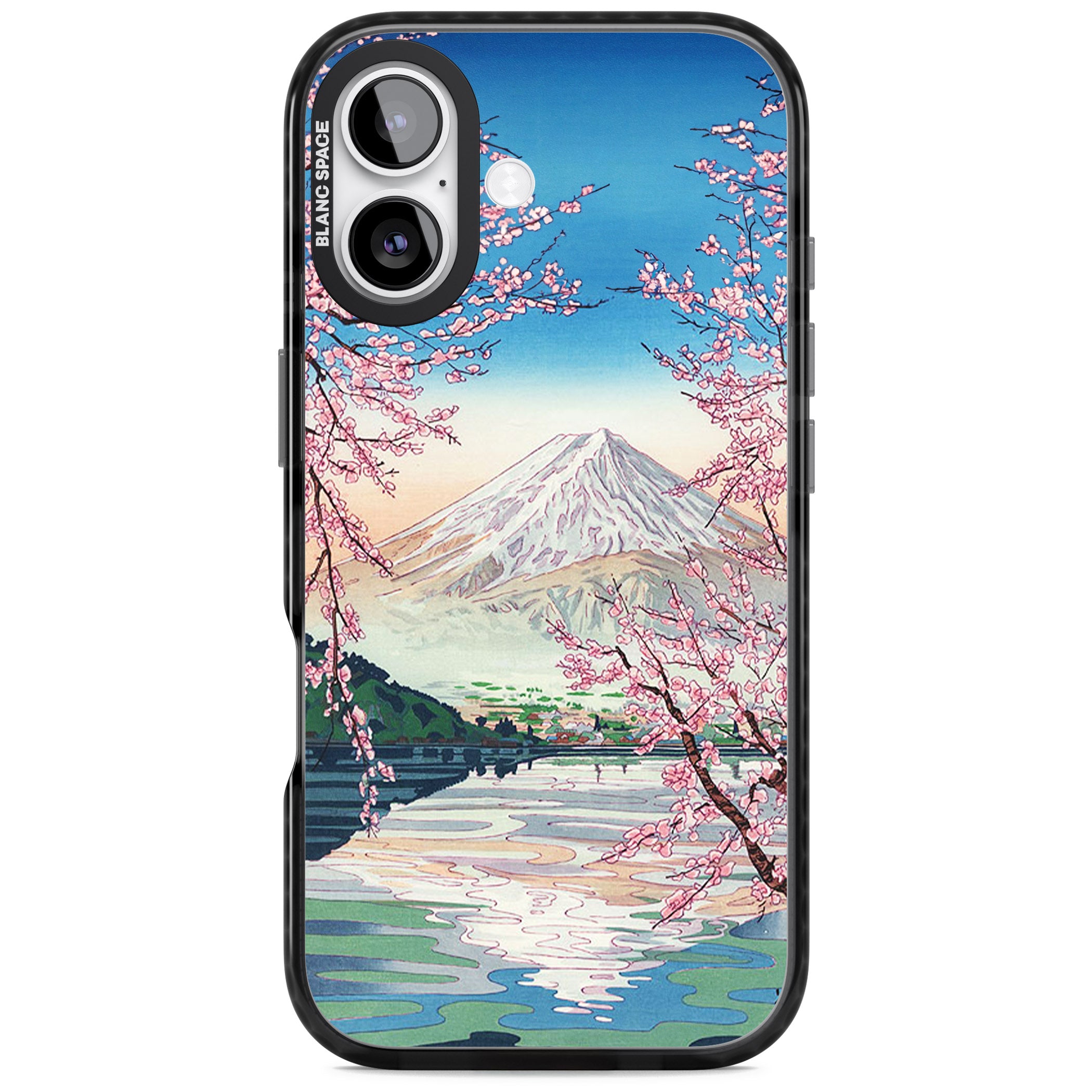 Mt Fuji From Lake Kawaguchi iPhone 17 Impact Black Phone Case