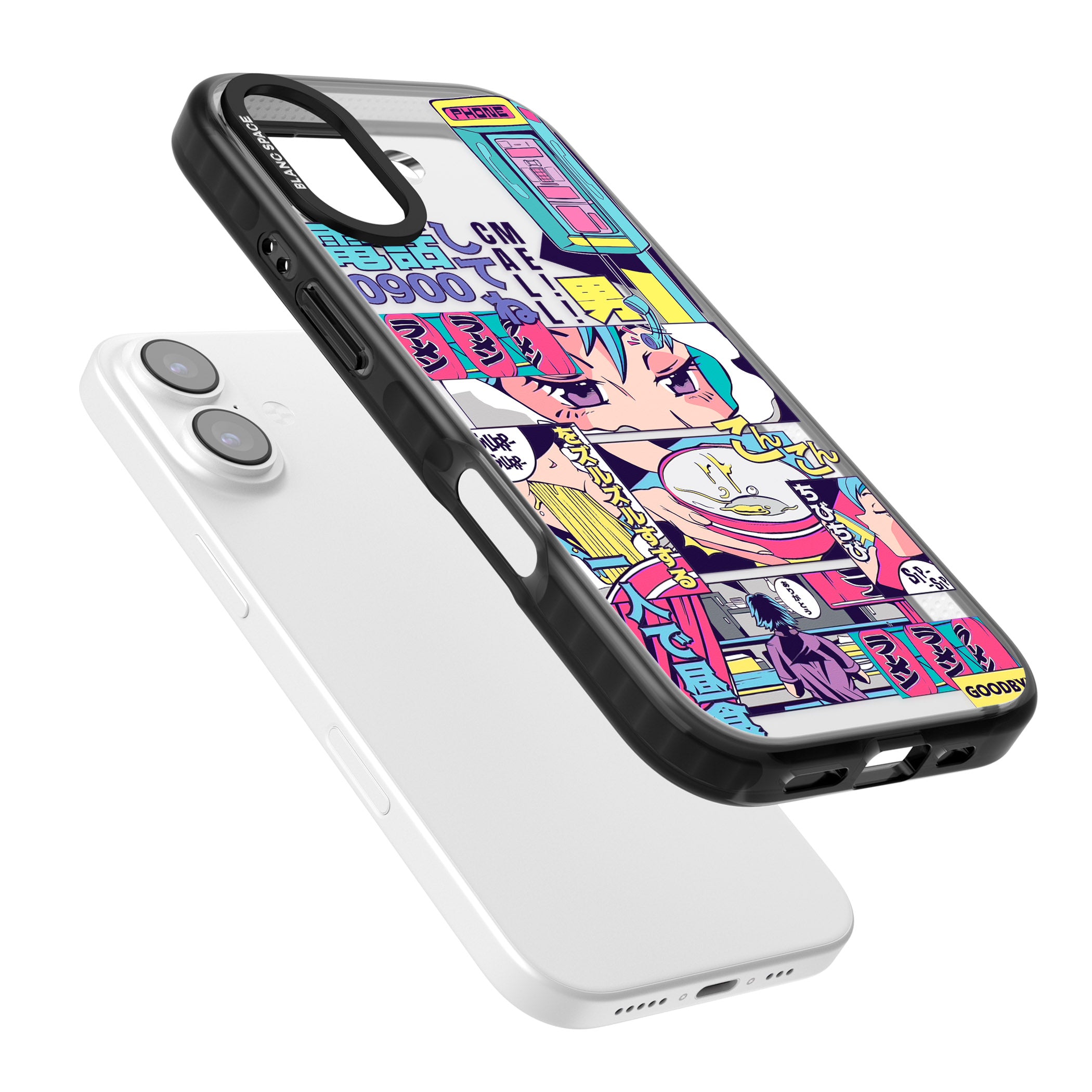 Vibrant Anime Comic iPhone 17 Impact Black Phone Case Colours