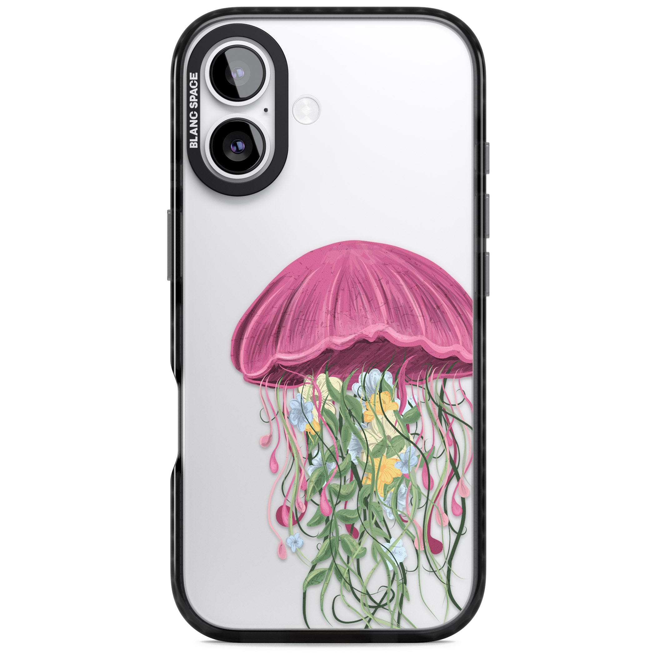 Botanical Jellyfish iPhone 17 Impact Black Phone Case