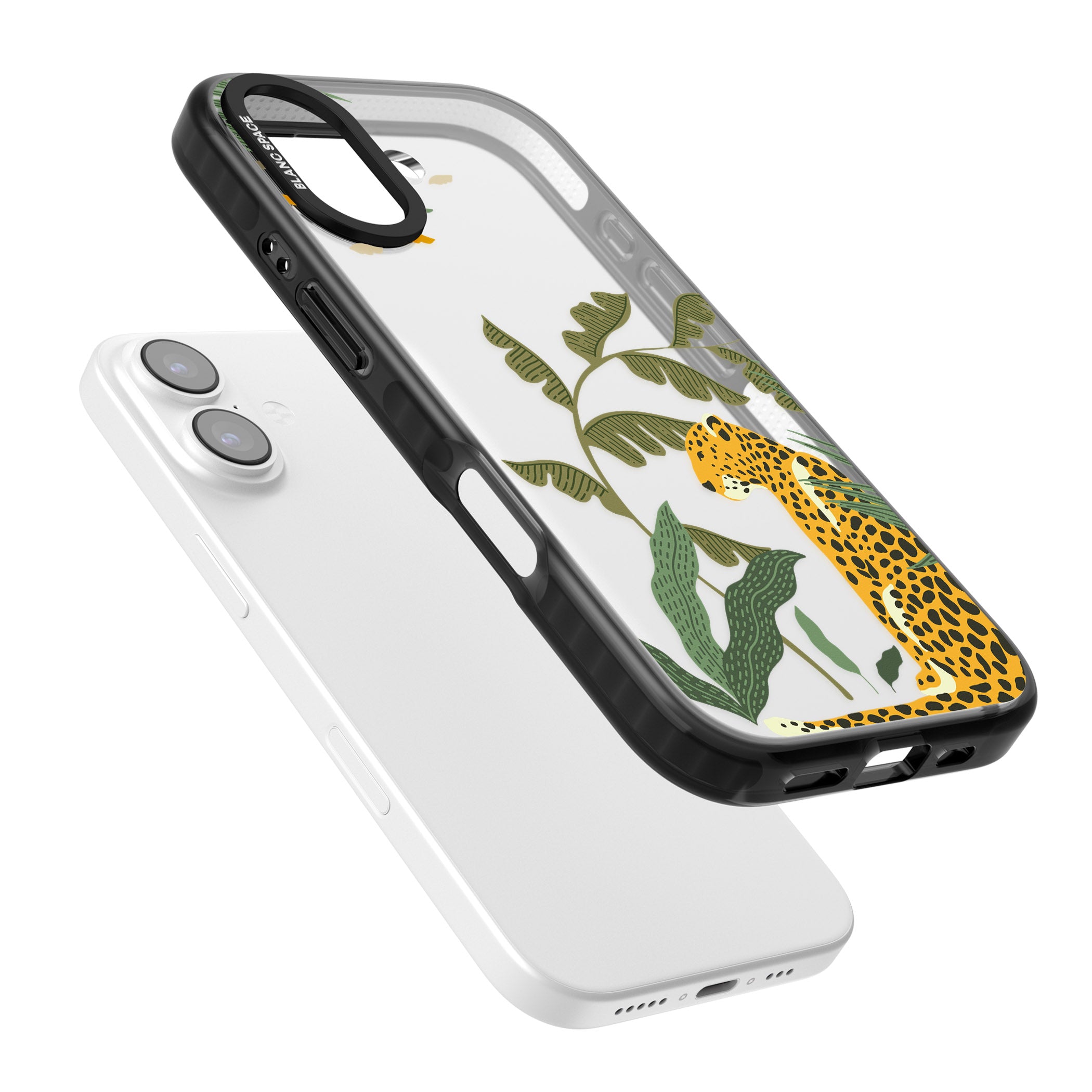Large Jungle Cat Pattern iPhone 17 Impact Black Phone Case Colours