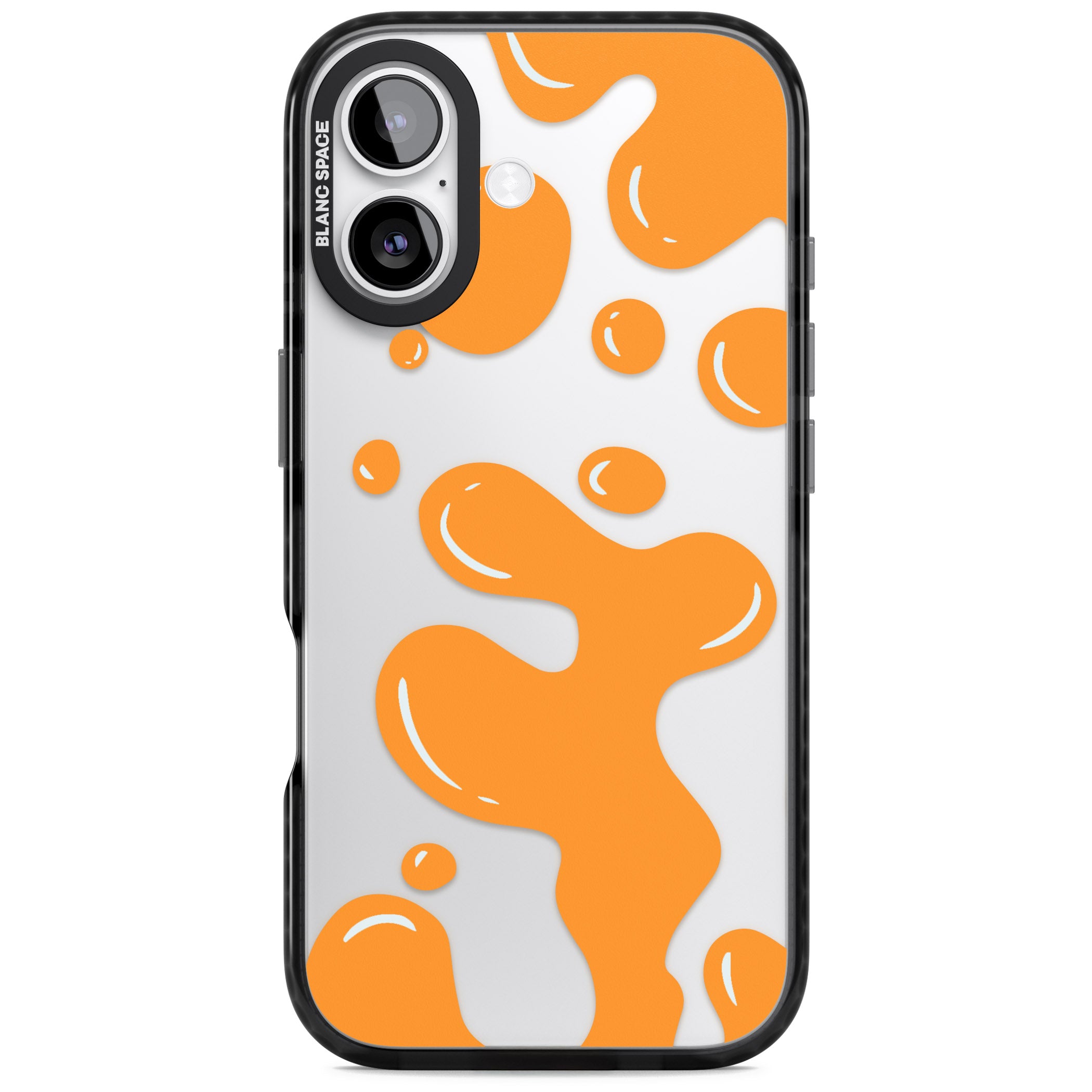 Orange Lava Lamp iPhone 17 Impact Black Phone Case