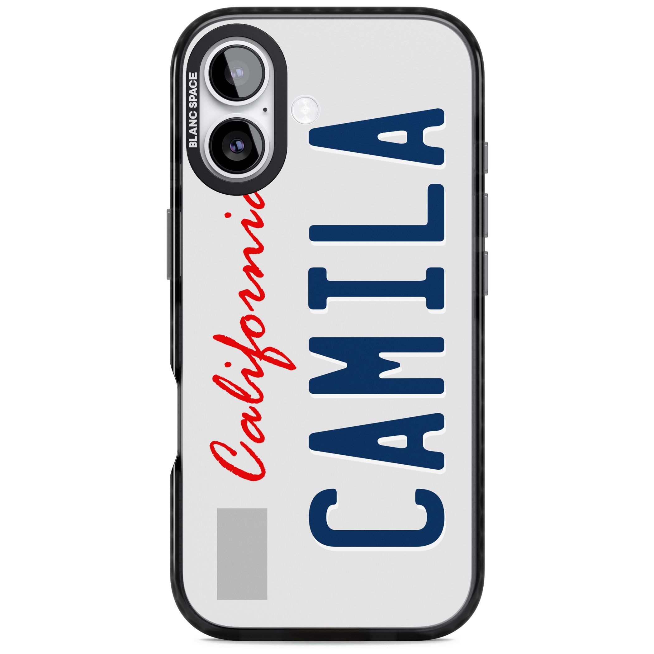 Personalised California License Plate iPhone 17 Impact Black Phone Case