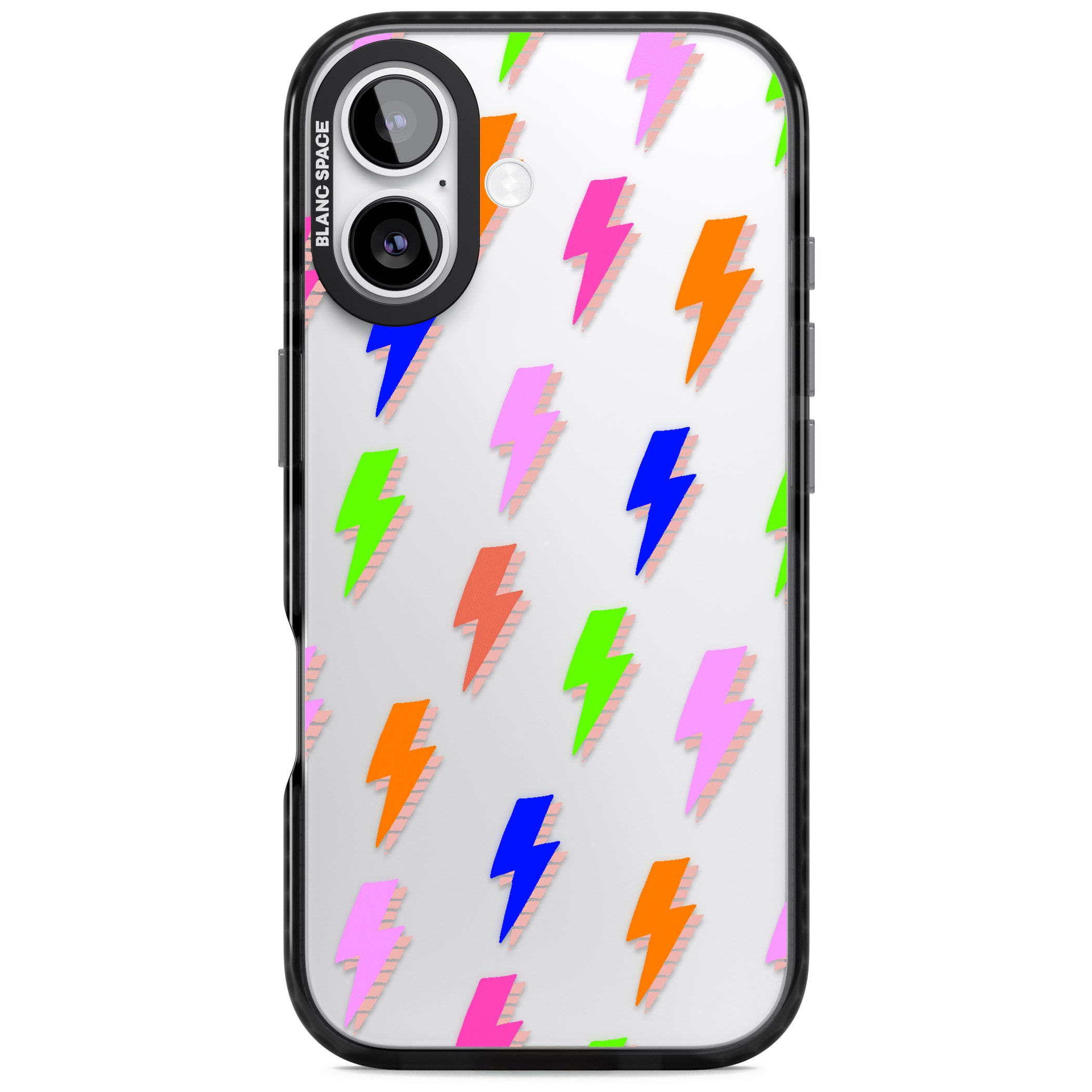 Rainbow Pop Lightning iPhone 17 Impact Black Phone Case