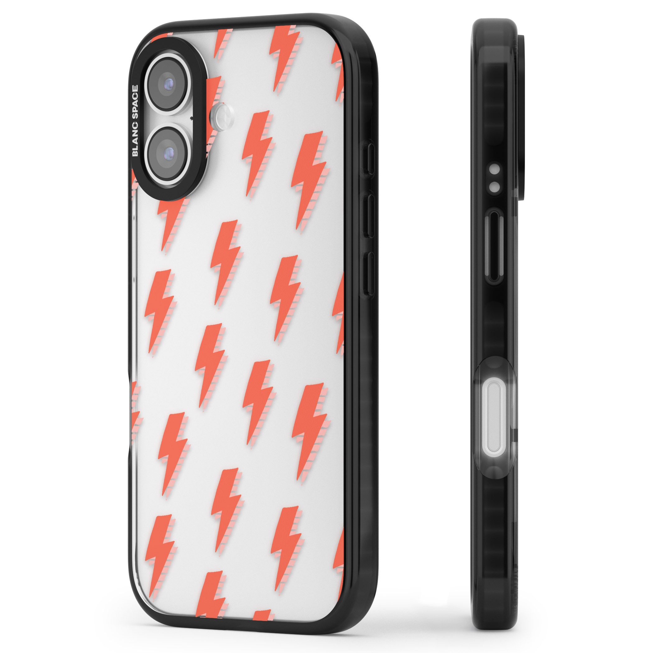 Pop Lightning iPhone 17 Impact Black Phone Case Side Profile