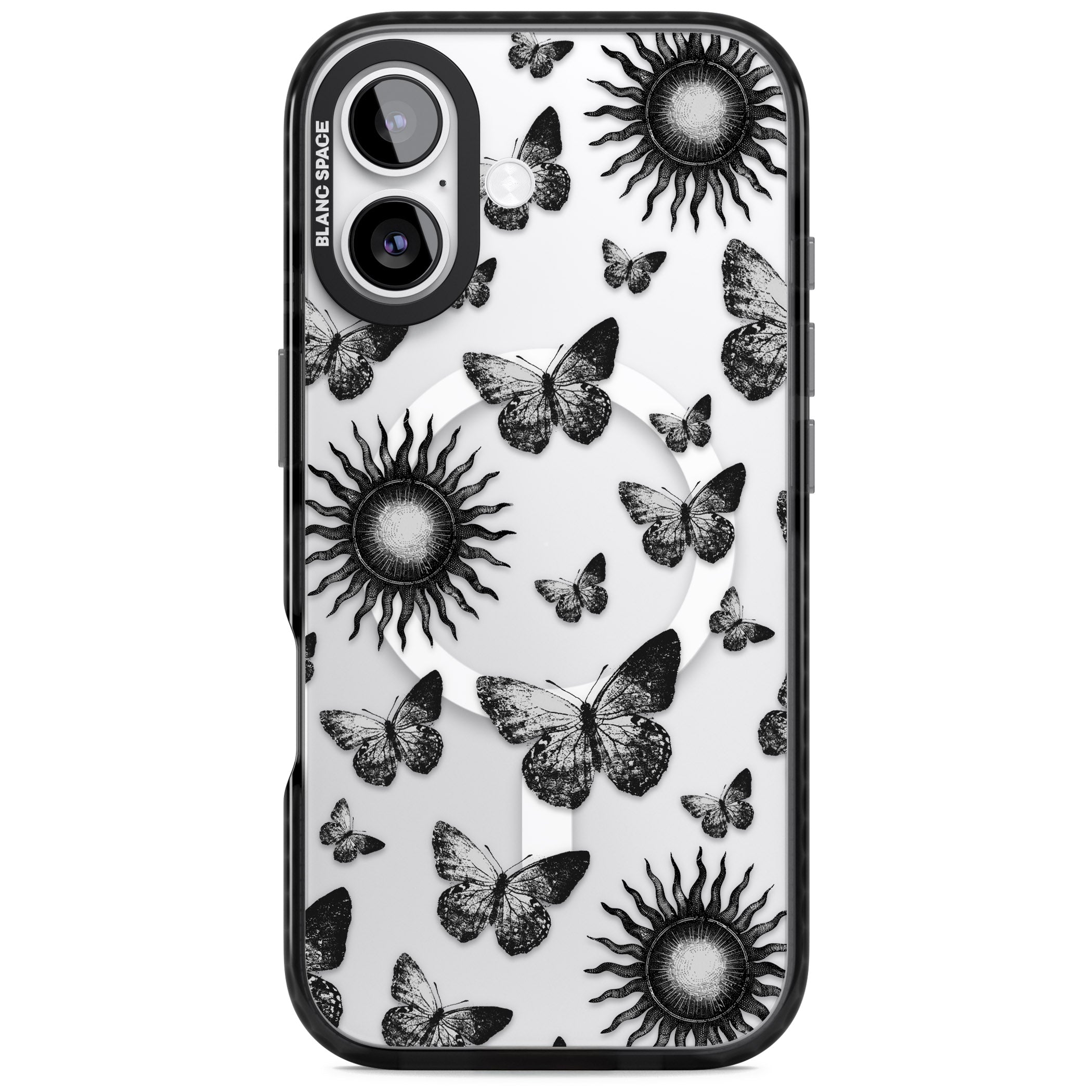 Butterflies Suns iPhone 17 Impact Pro Black Phone Case