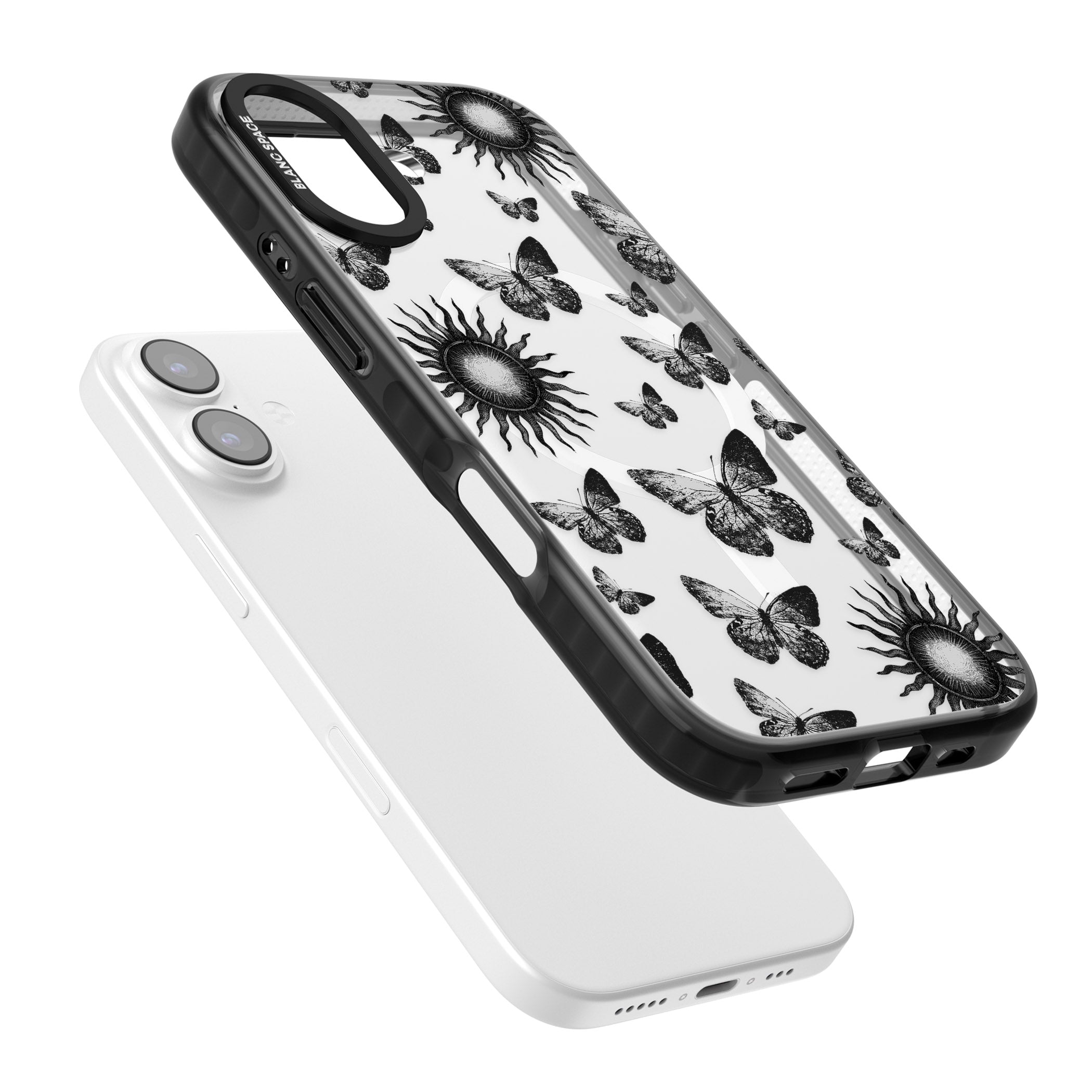 Butterflies Suns iPhone 17 Impact Pro Black Phone Case Colours