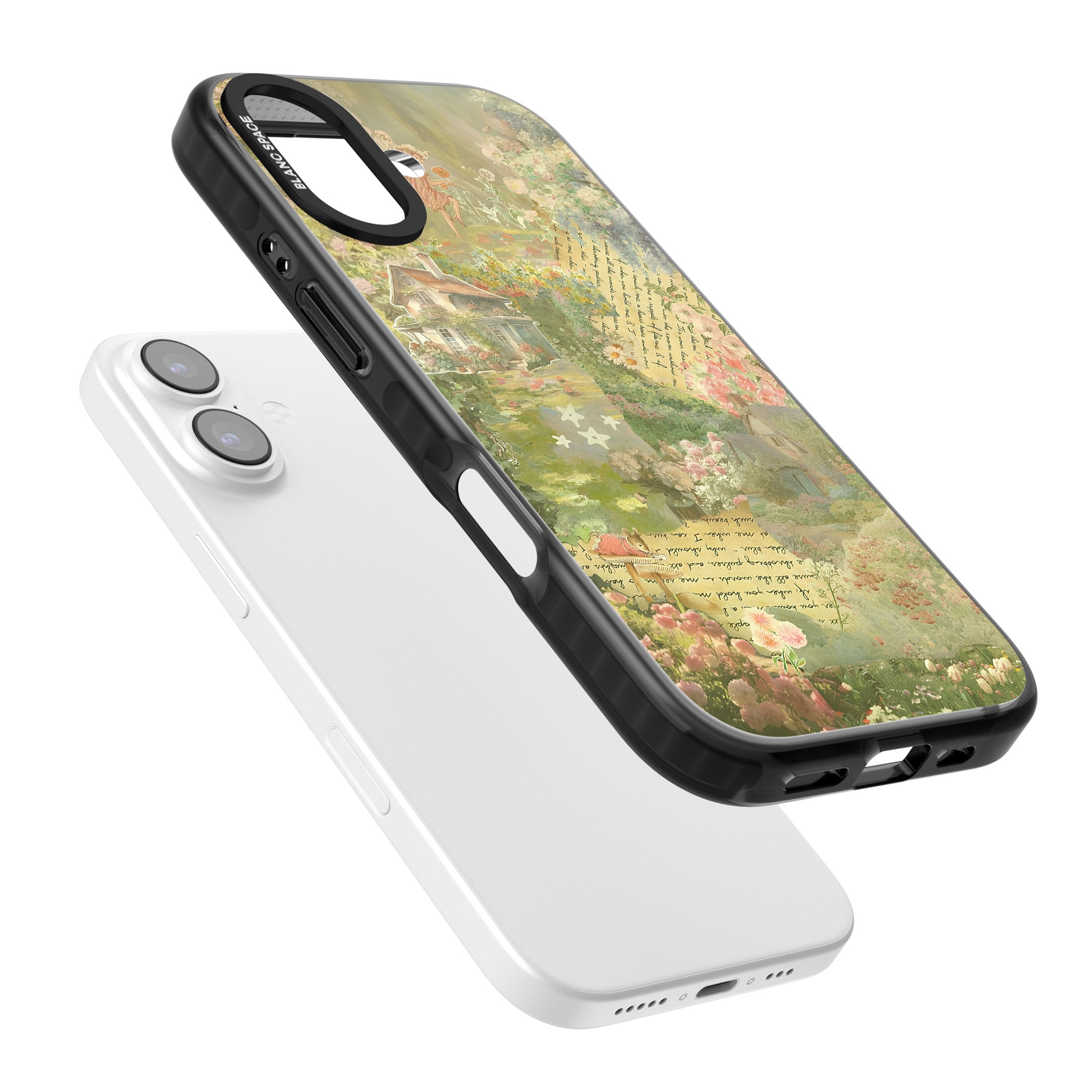 Soft Spring Collage iPhone 17 Impact Pro Black Phone Case Colours
