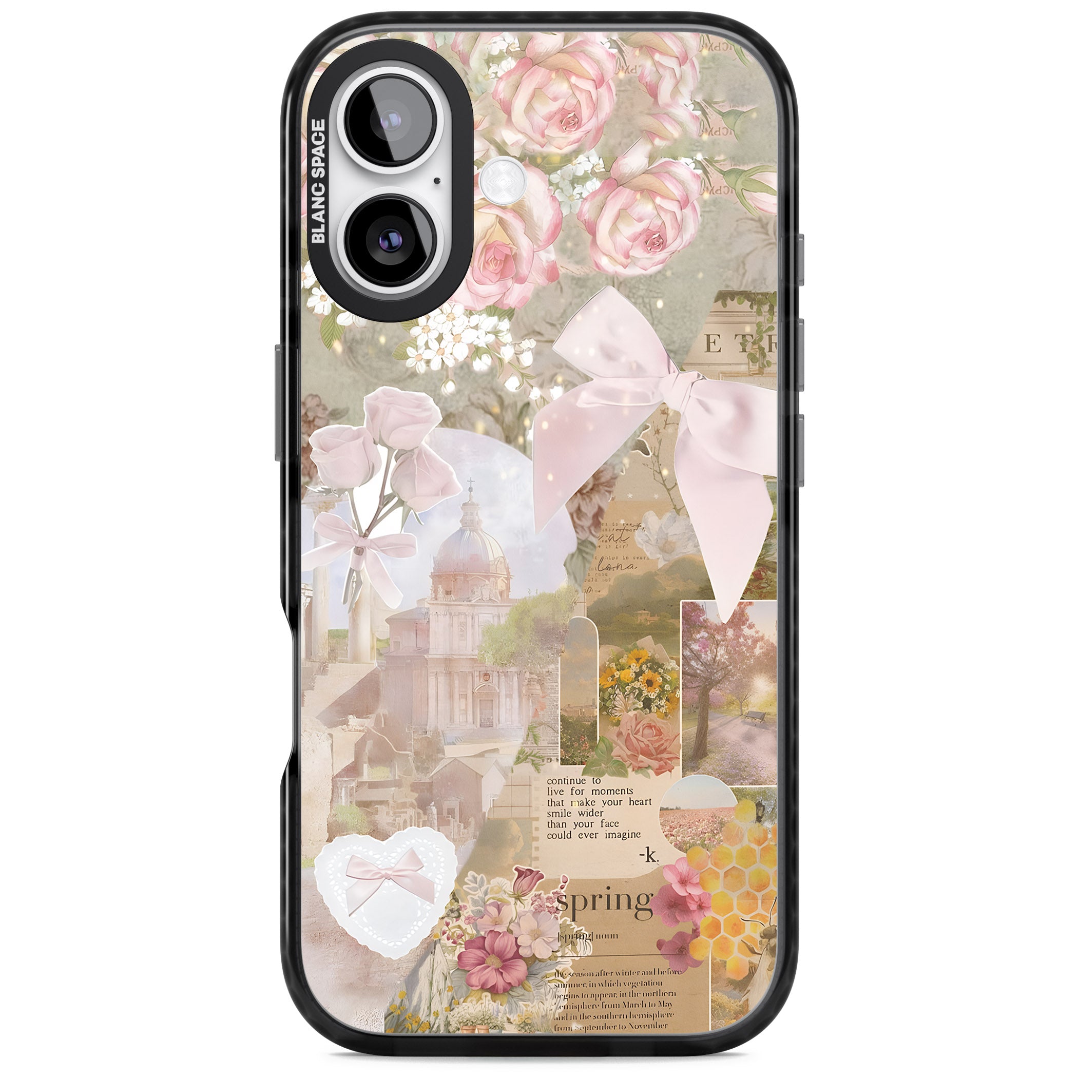 Coquette Collage iPhone 17 Impact Pro Black Phone Case