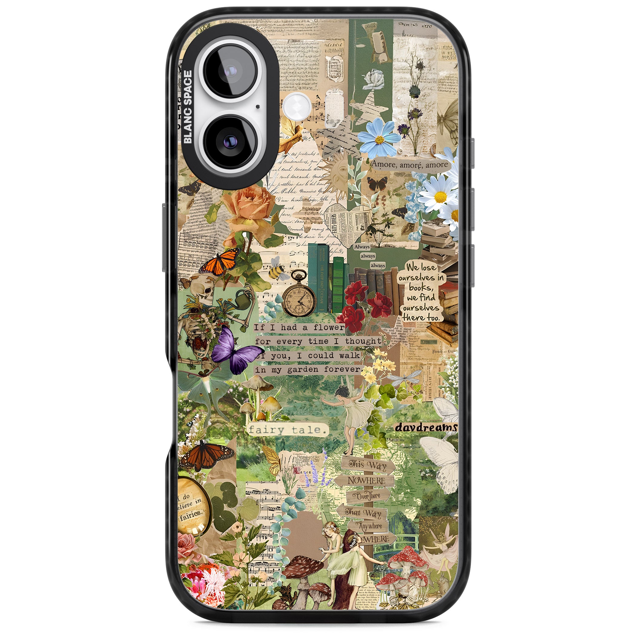 Enchanted Collage iPhone 17 Impact Pro Black Phone Case