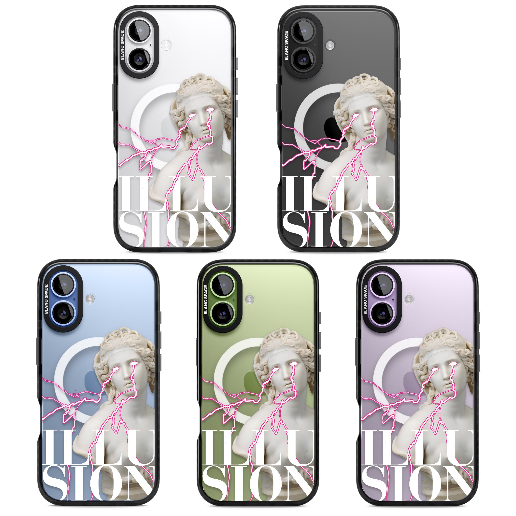 Illusion iPhone 17 Impact Pro Black Phone Case APT Impact Protection