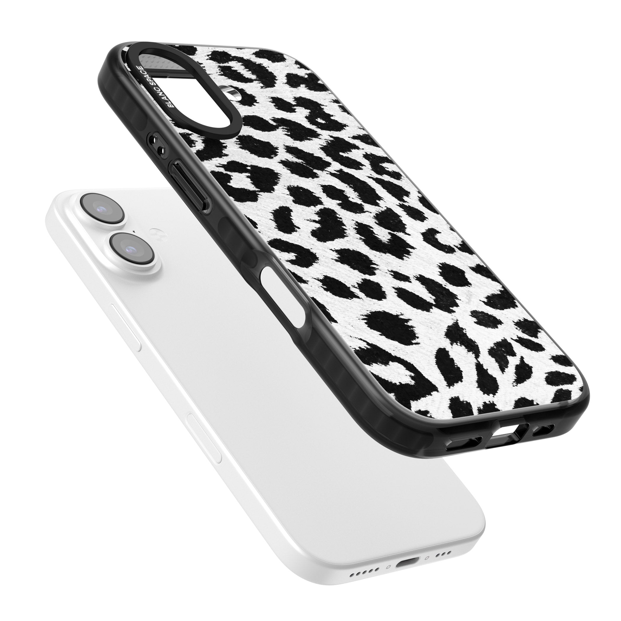 Rar Leopard Print White iPhone 17 Impact Pro Black Phone Case Colours
