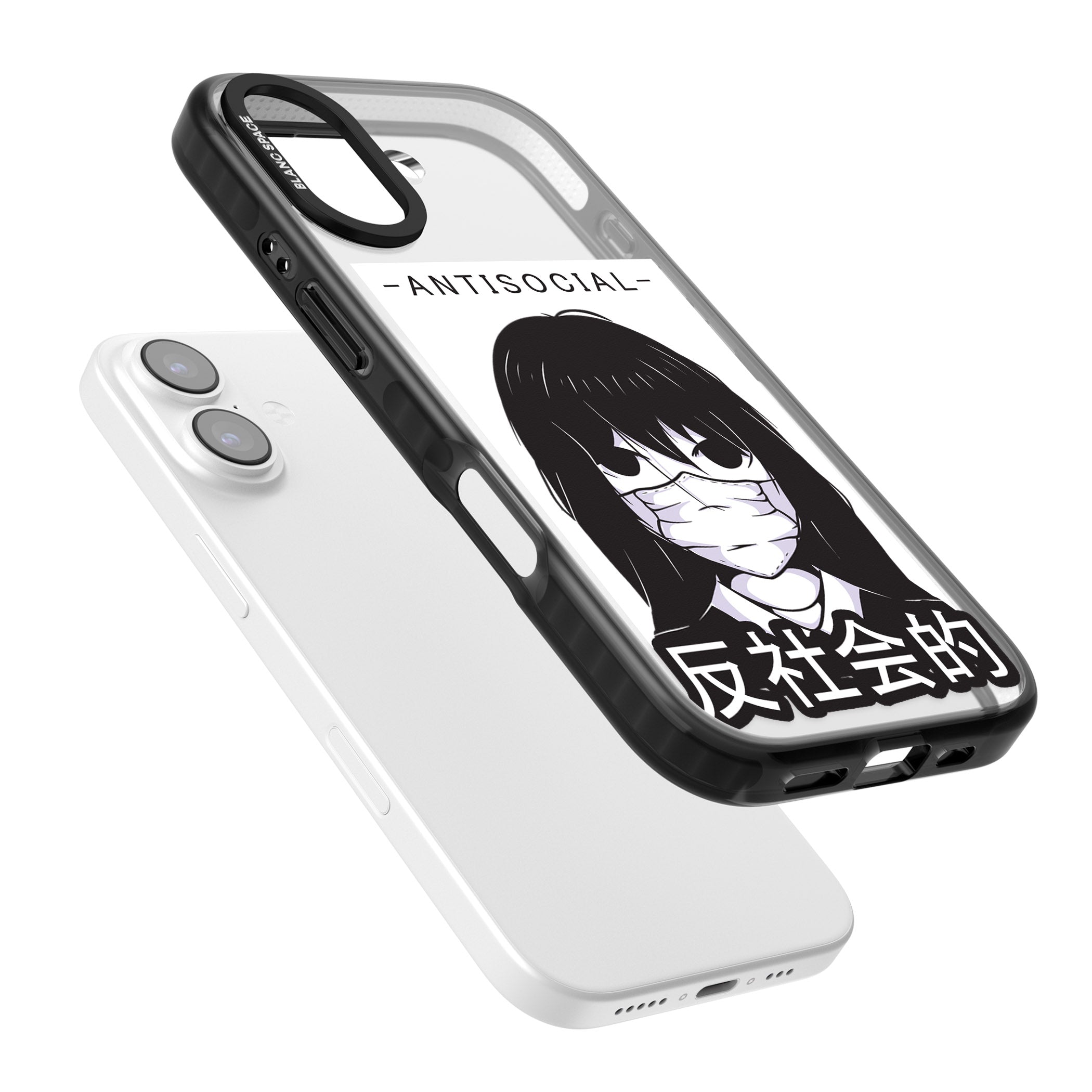 Anti Social iPhone 17 Impact Pro Black Phone Case Colours