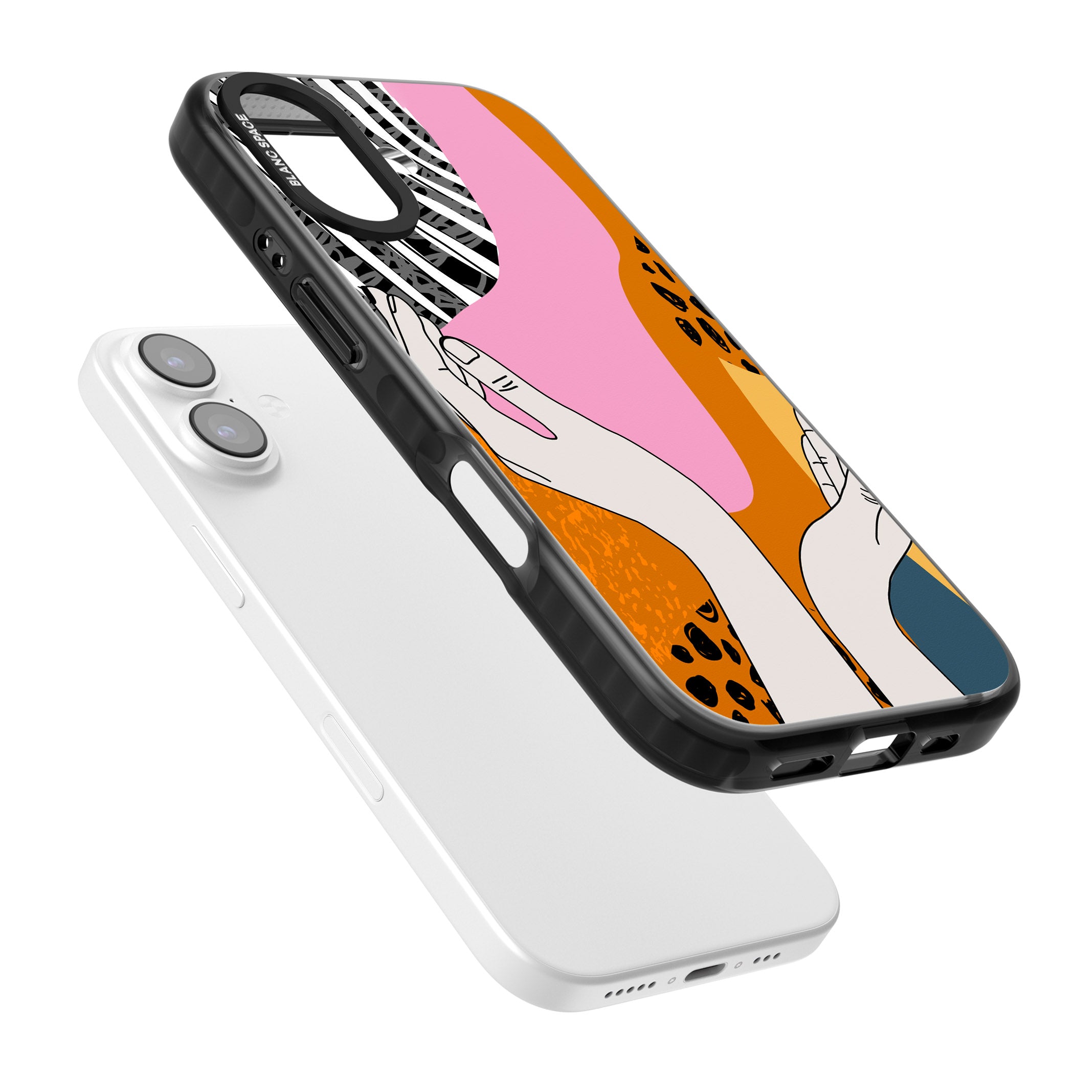 Abstract Vibes iPhone 17 Impact Pro Black Phone Case Colours