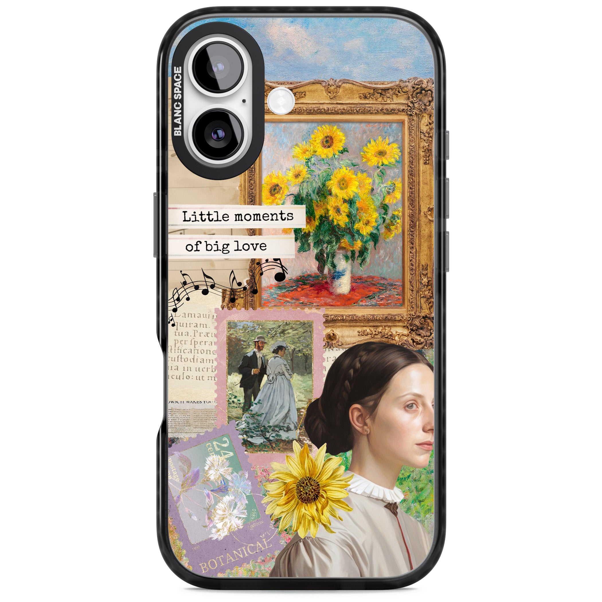 Monet 'Little Moments' Collage iPhone 17 Impact Pro Black Phone Case