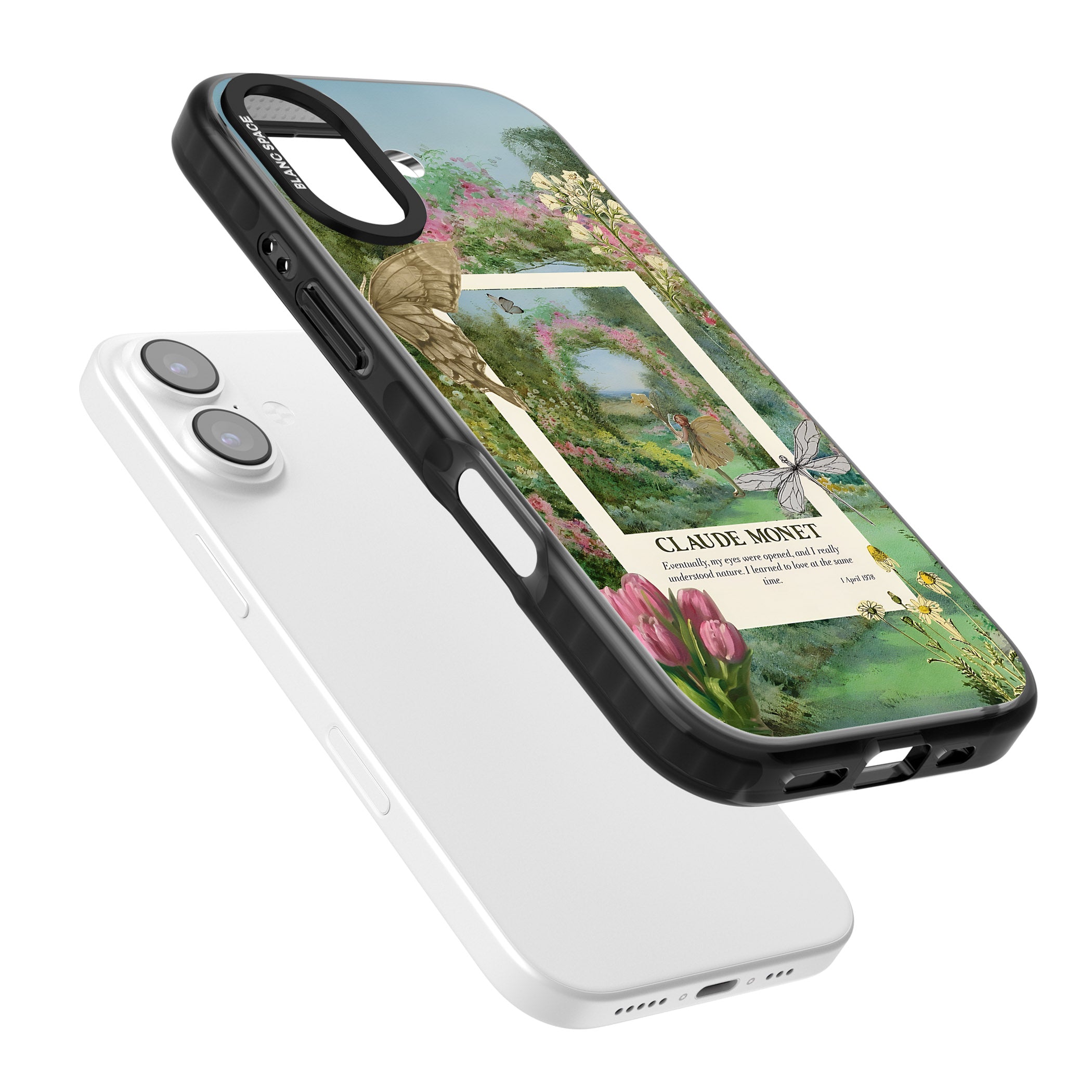 Monet Fairy Garden iPhone 17 Impact Pro Black Phone Case Colours