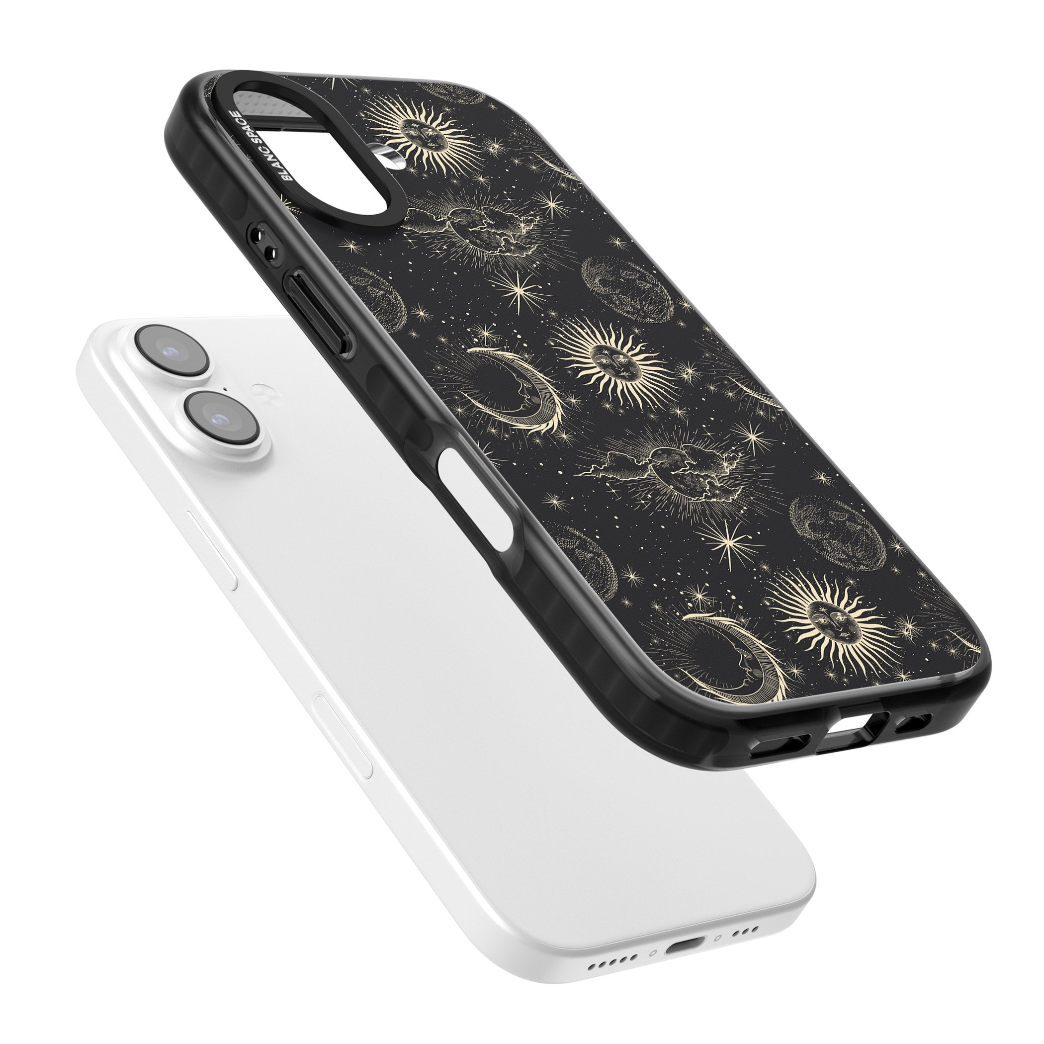 Suns & Moons Celestial Night iPhone 17 Impact Pro Black Phone Case Colours