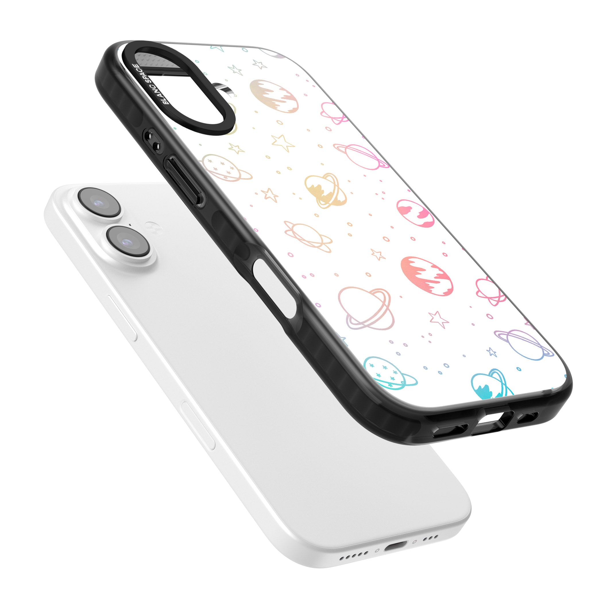 Pastel Cosmic Galaxy iPhone 17 Impact Pro Black Phone Case Colours