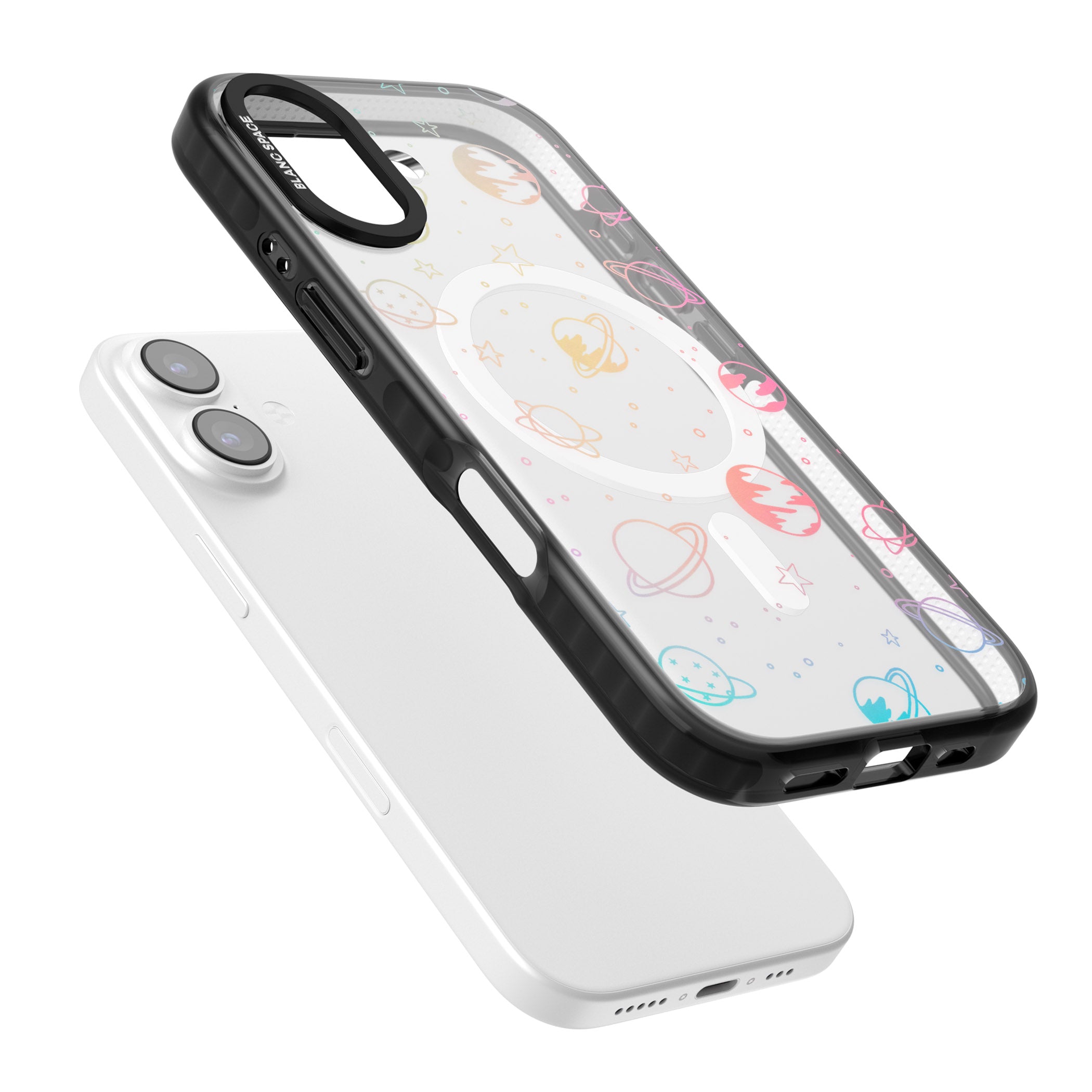 Pastel Space Universe iPhone 17 Impact Pro Black Phone Case Colours
