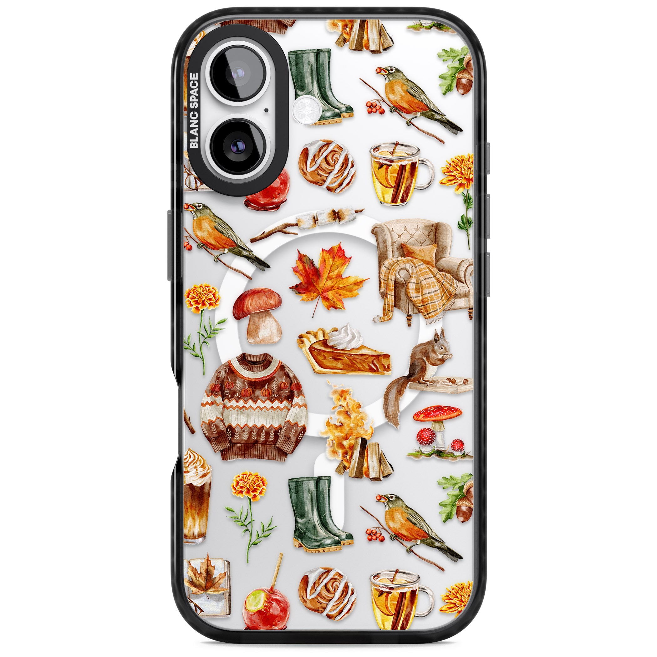 Cozy Autumn Aesthetic iPhone 17 Impact Pro Black Phone Case