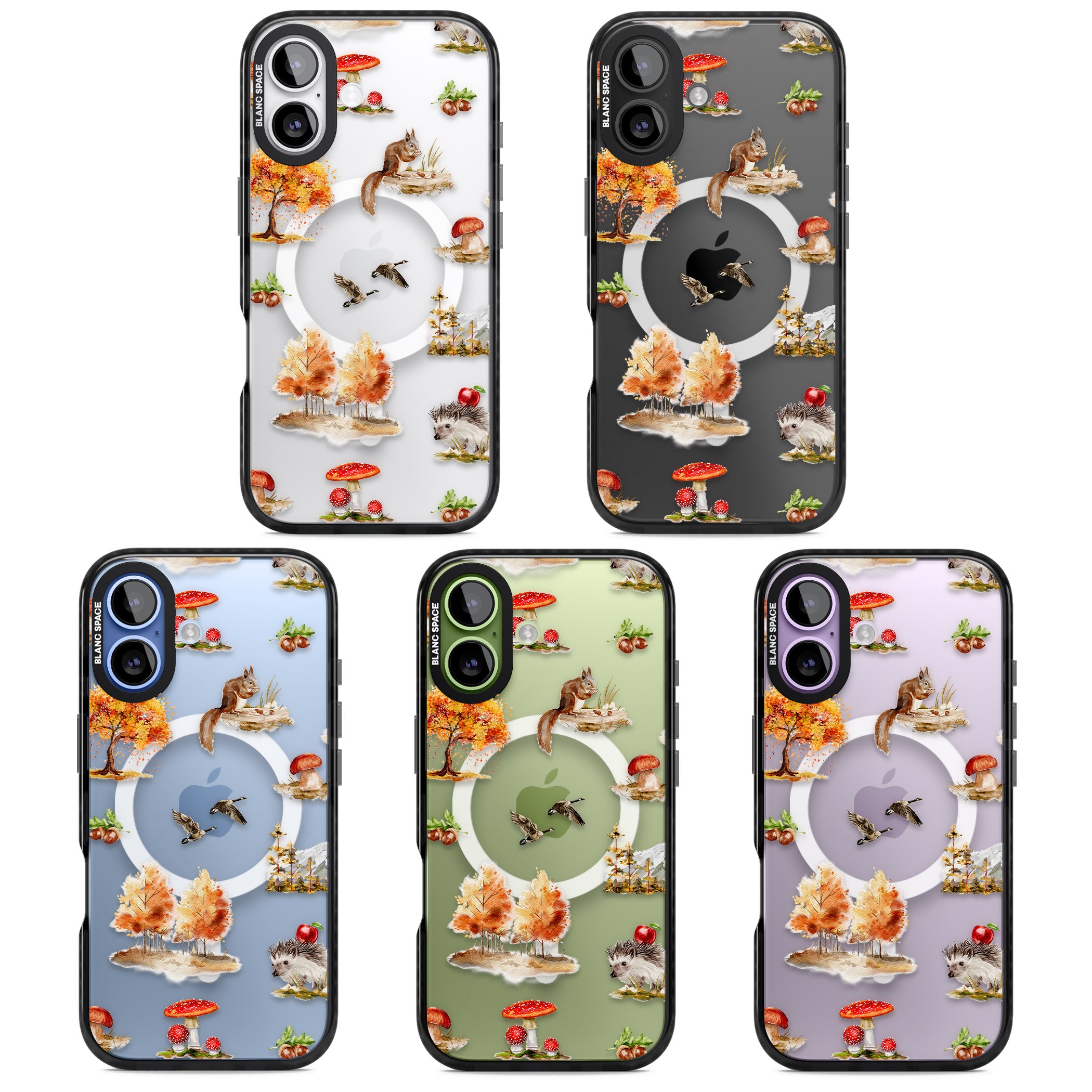 Fall Forest Friends iPhone 17 Impact Pro Black Phone Case APT Impact Protection