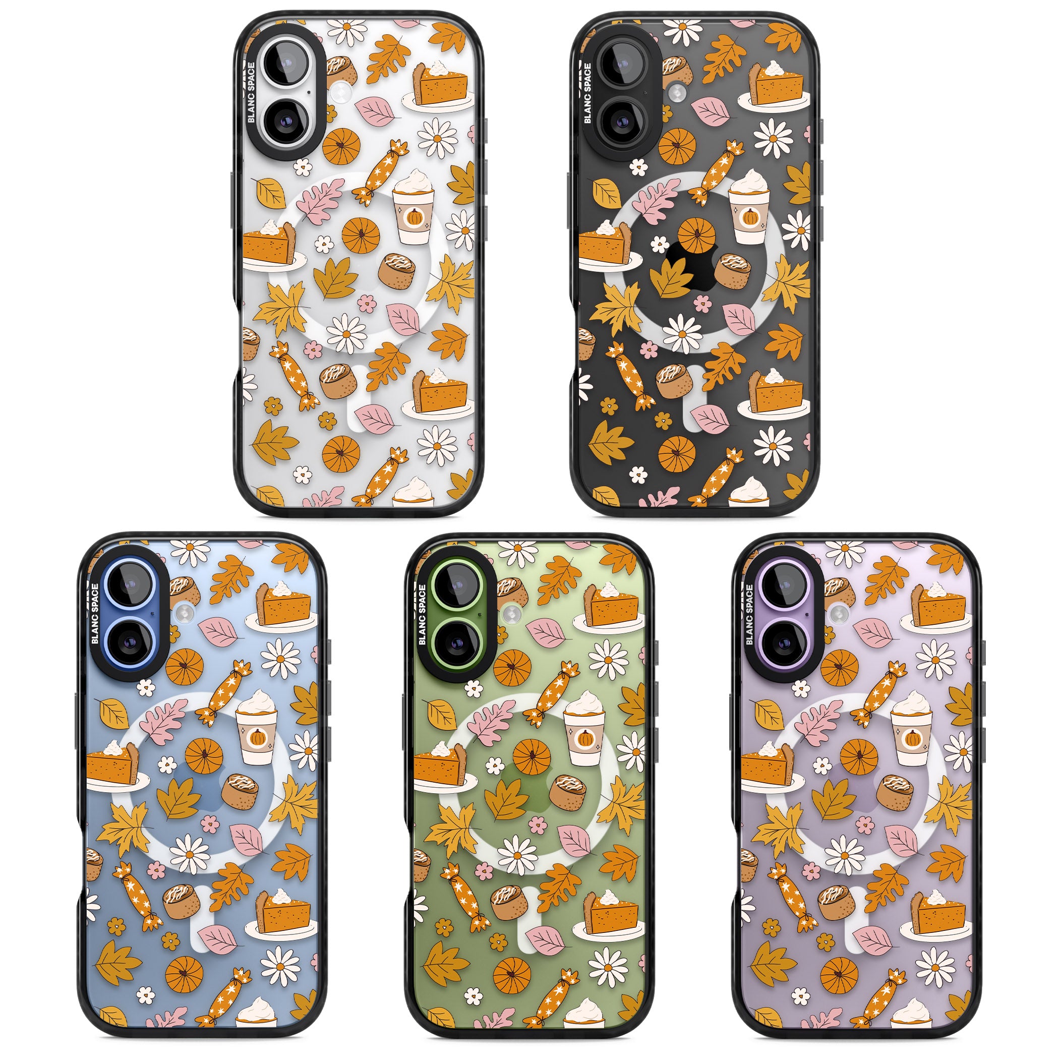 Pumpkin Spice iPhone 17 Impact Pro Black Phone Case APT Impact Protection
