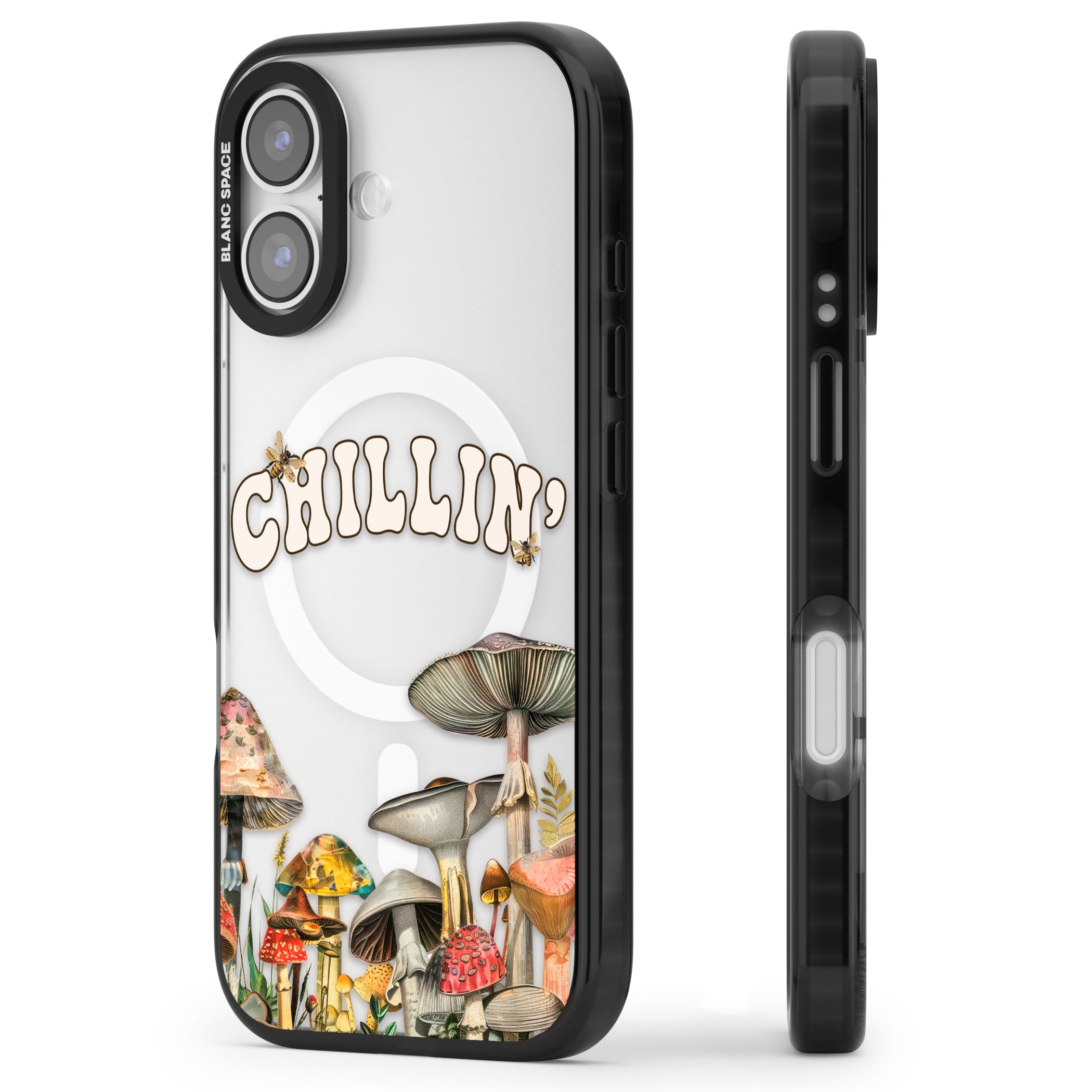 Chillin iPhone 17 Impact Pro Black Phone Case Side Profile