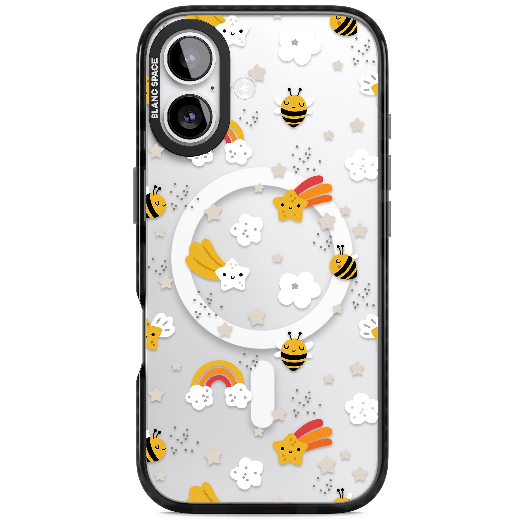 Busy Bee iPhone 17 Impact Pro Black Phone Case