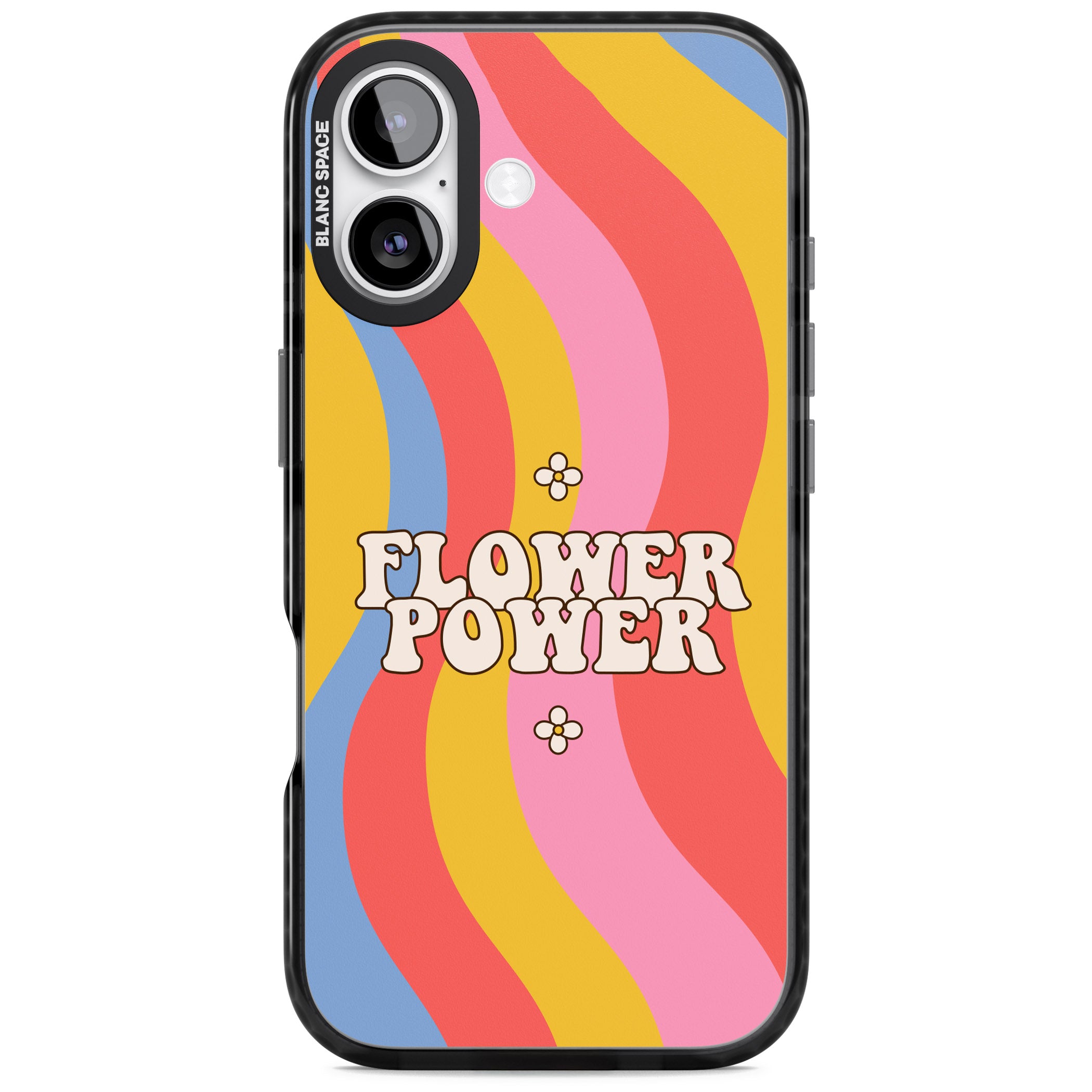 Melting Flower Power iPhone 17 Impact Pro Black Phone Case