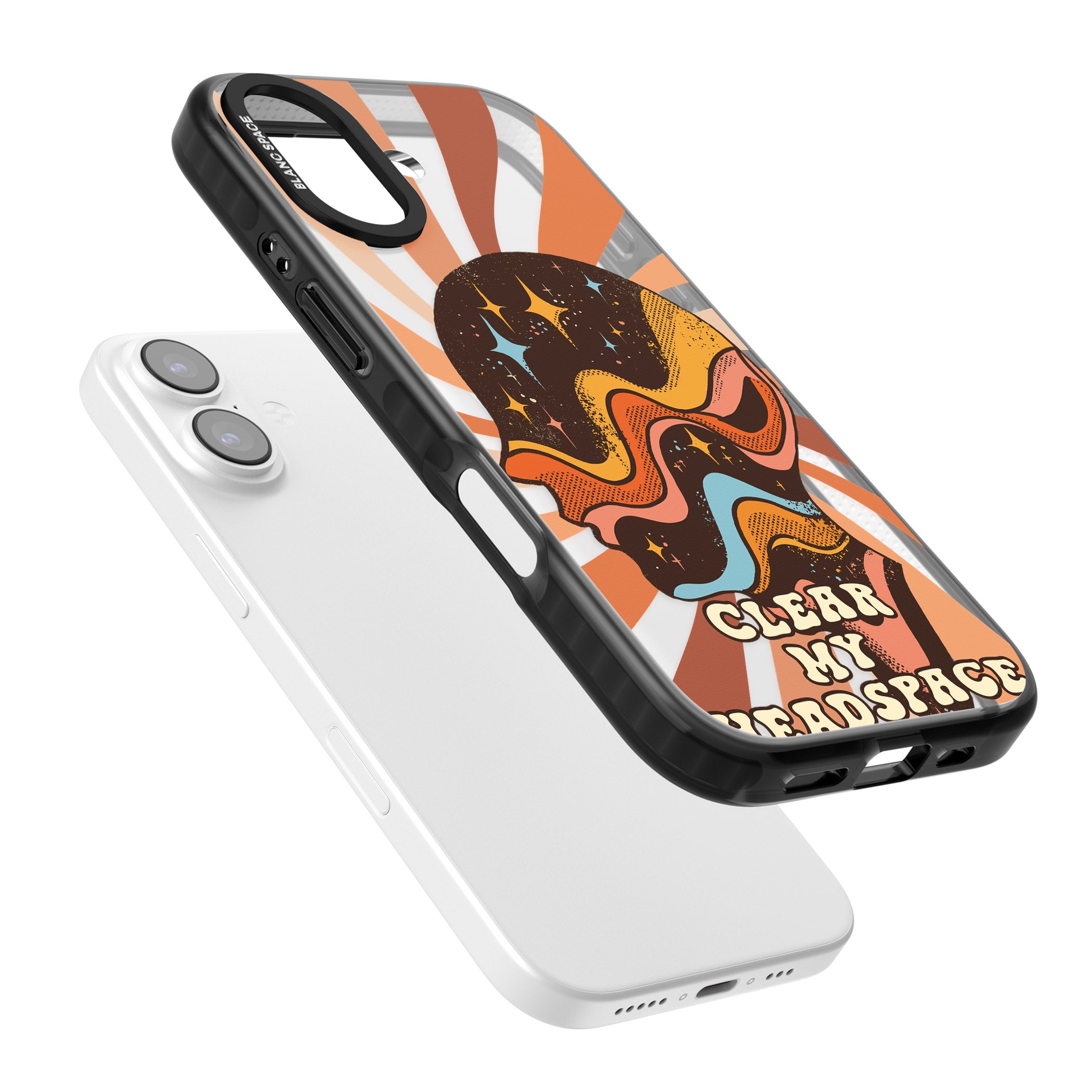 Clear My Headspace iPhone 17 Impact Pro Black Phone Case Colours