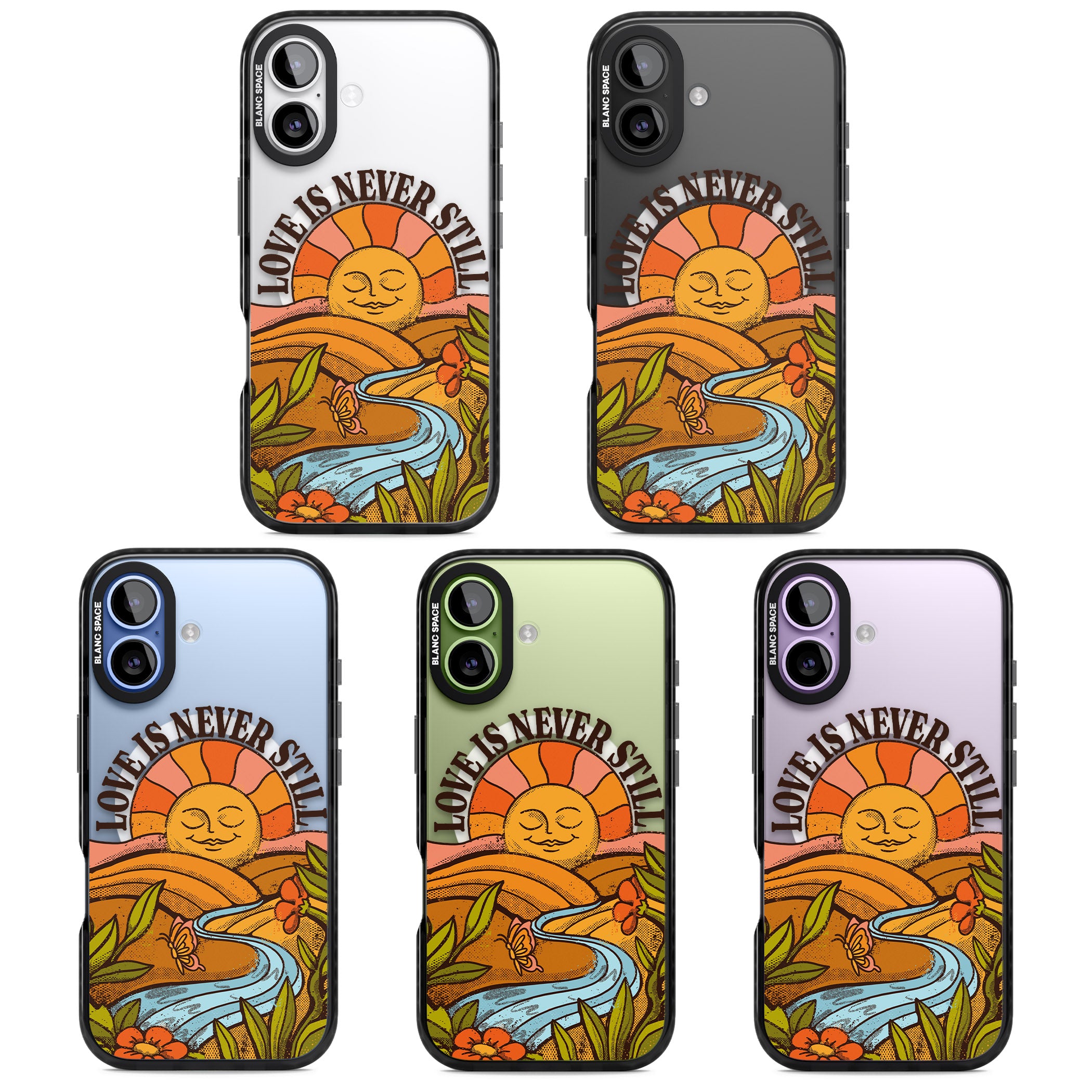 Love Is Never Still iPhone 17 Impact Pro Black Phone Case APT Impact Protection