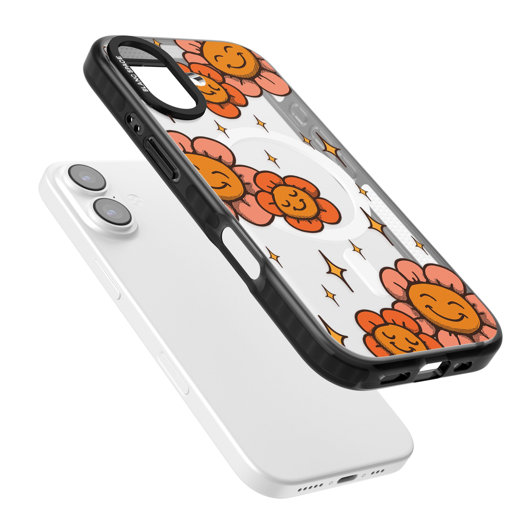 Mellow Flowers iPhone 17 Impact Pro Black Phone Case Colours