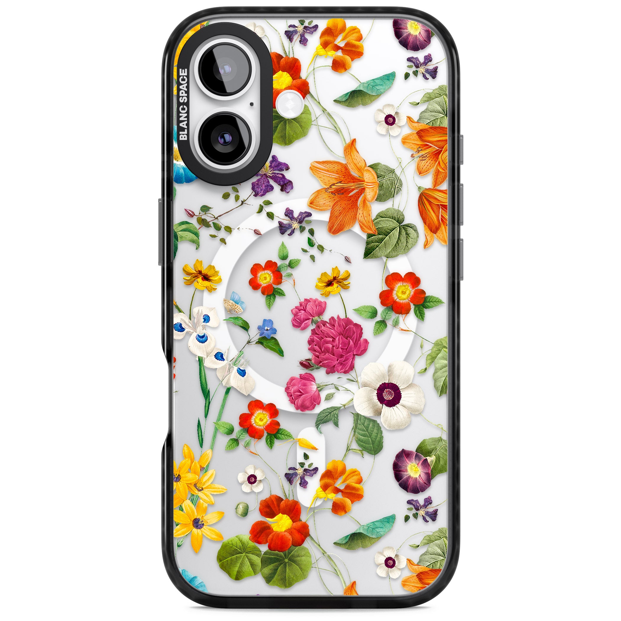 Whimsical Wildflowers iPhone 17 Impact Pro Black Phone Case
