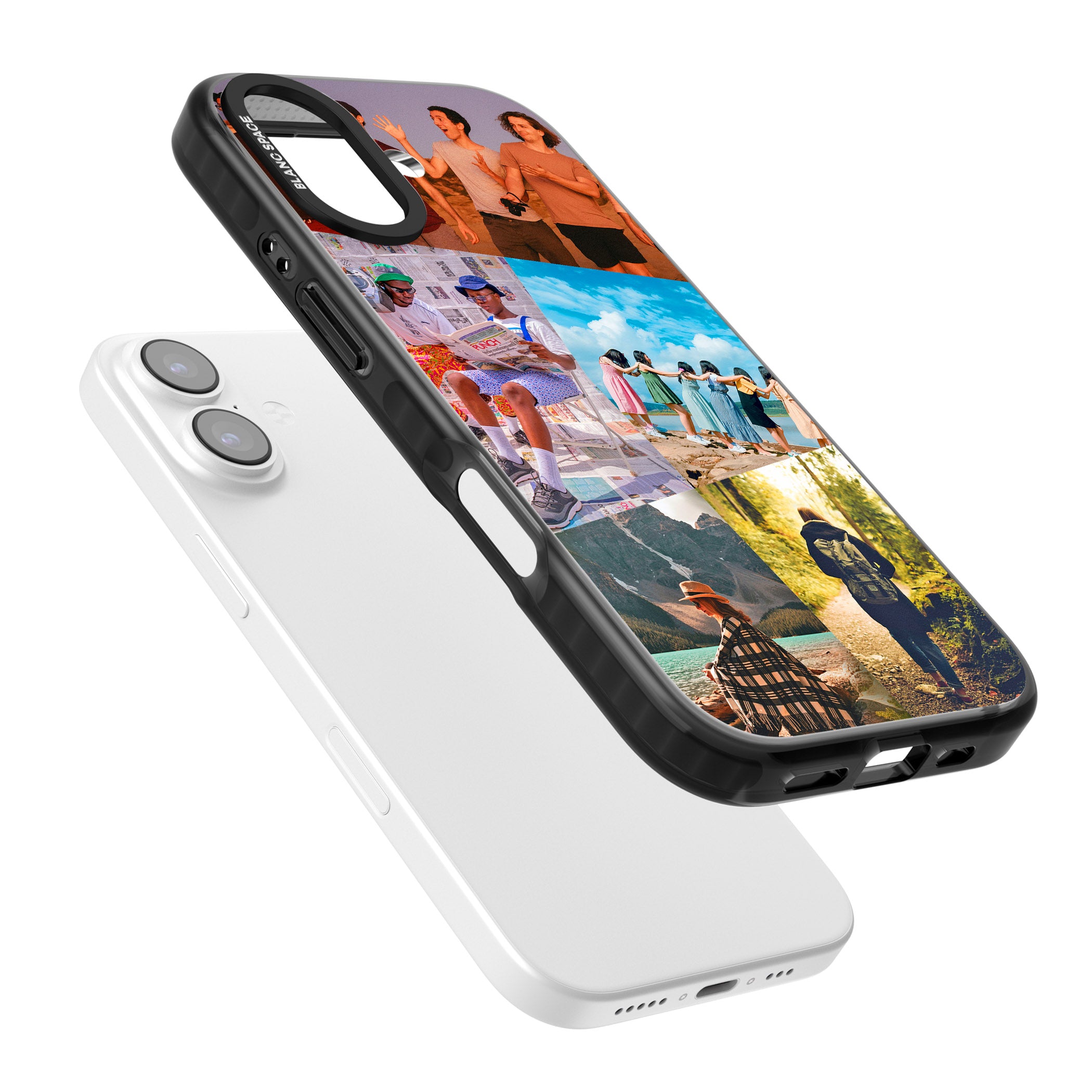 Personalised Abstract Photo Grid iPhone 17 Impact Pro Black Phone Case Colours