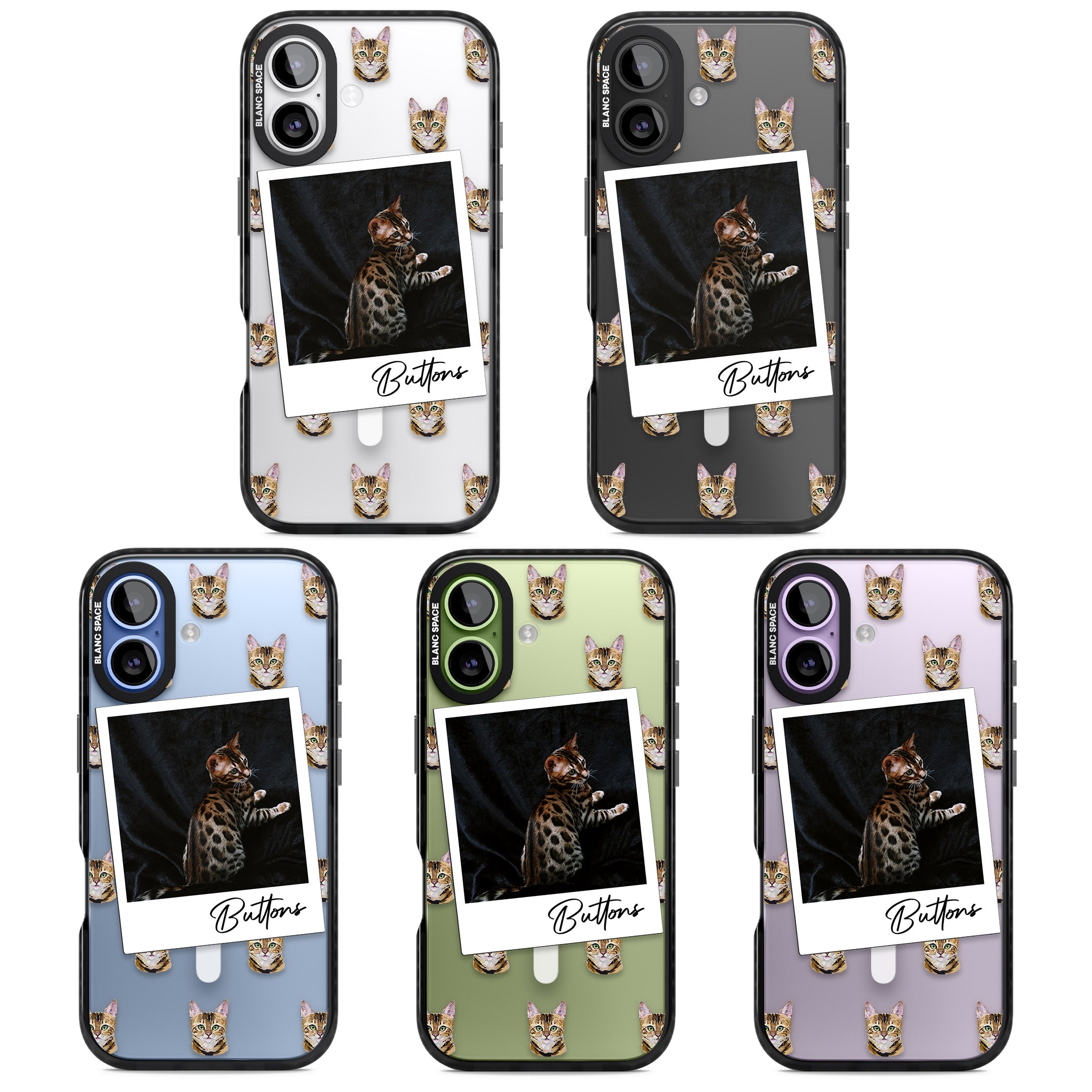 Personalised Bengal Cat Photo iPhone 17 Impact Pro Black Phone Case APT Impact Protection