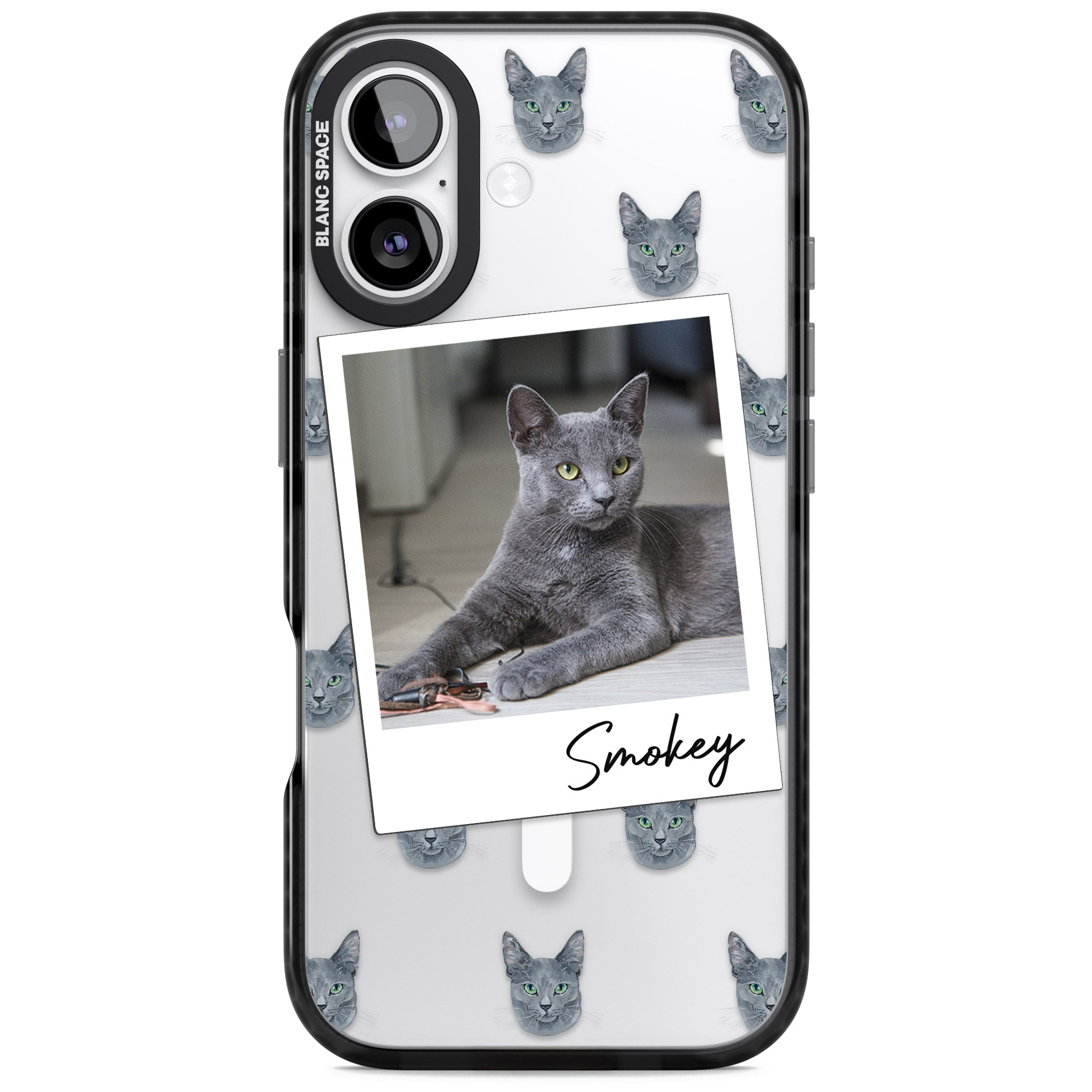 Personalised Korat Cat Photo iPhone 17 Impact Pro Black Phone Case