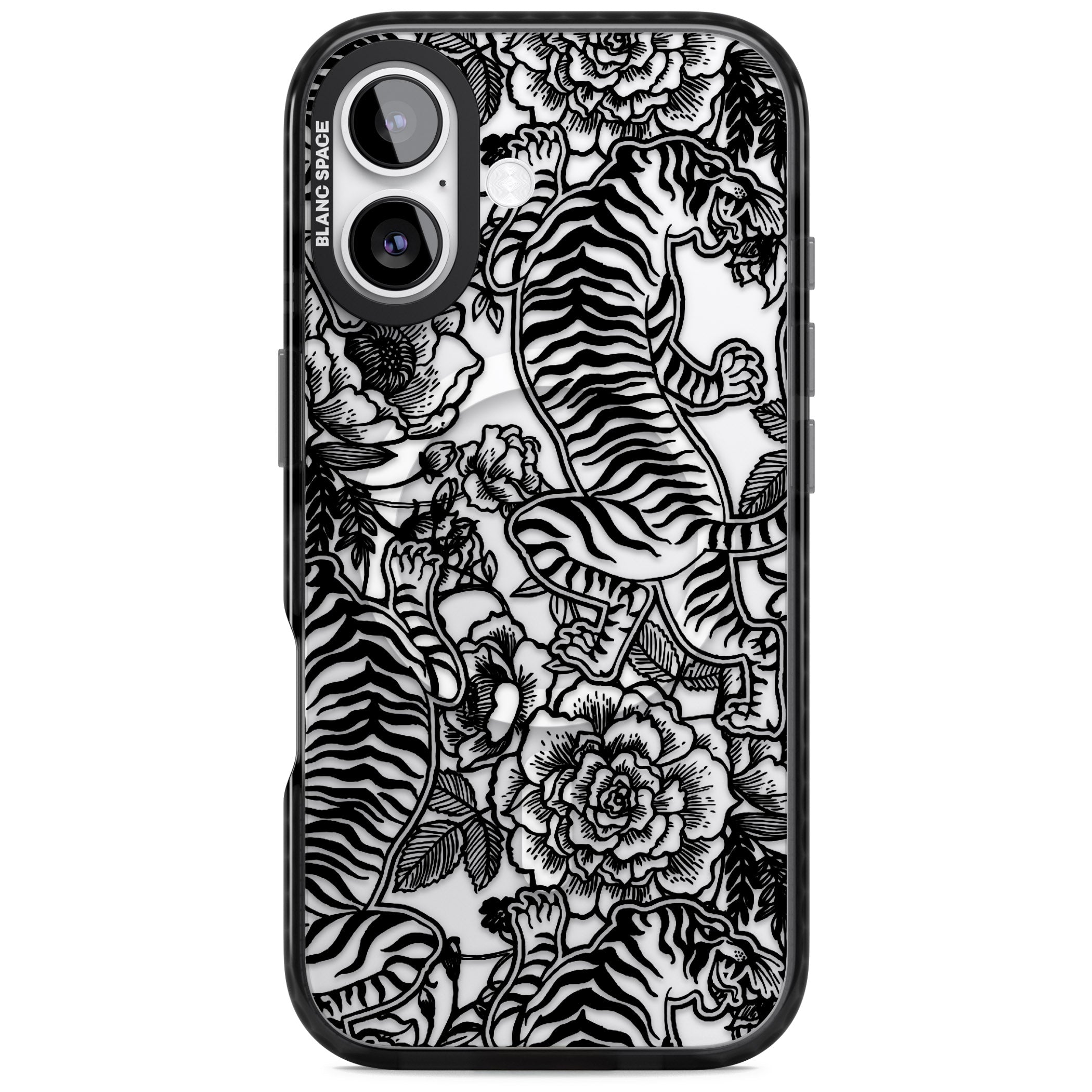 Personalised Chinese Tiger Pattern iPhone 17 Impact Pro Black Phone Case